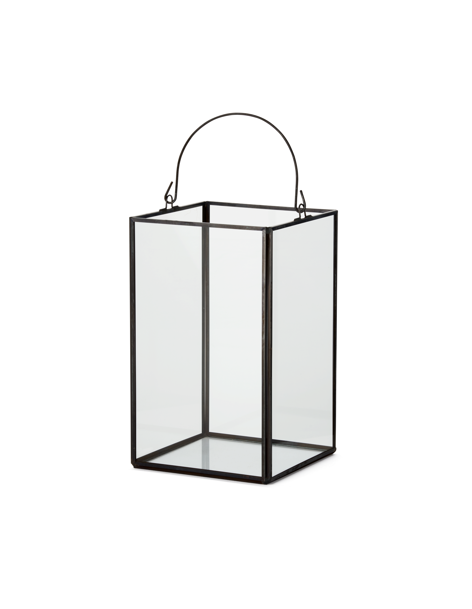 Lantern Glass/metal. 13.5 x 20.5 cm.