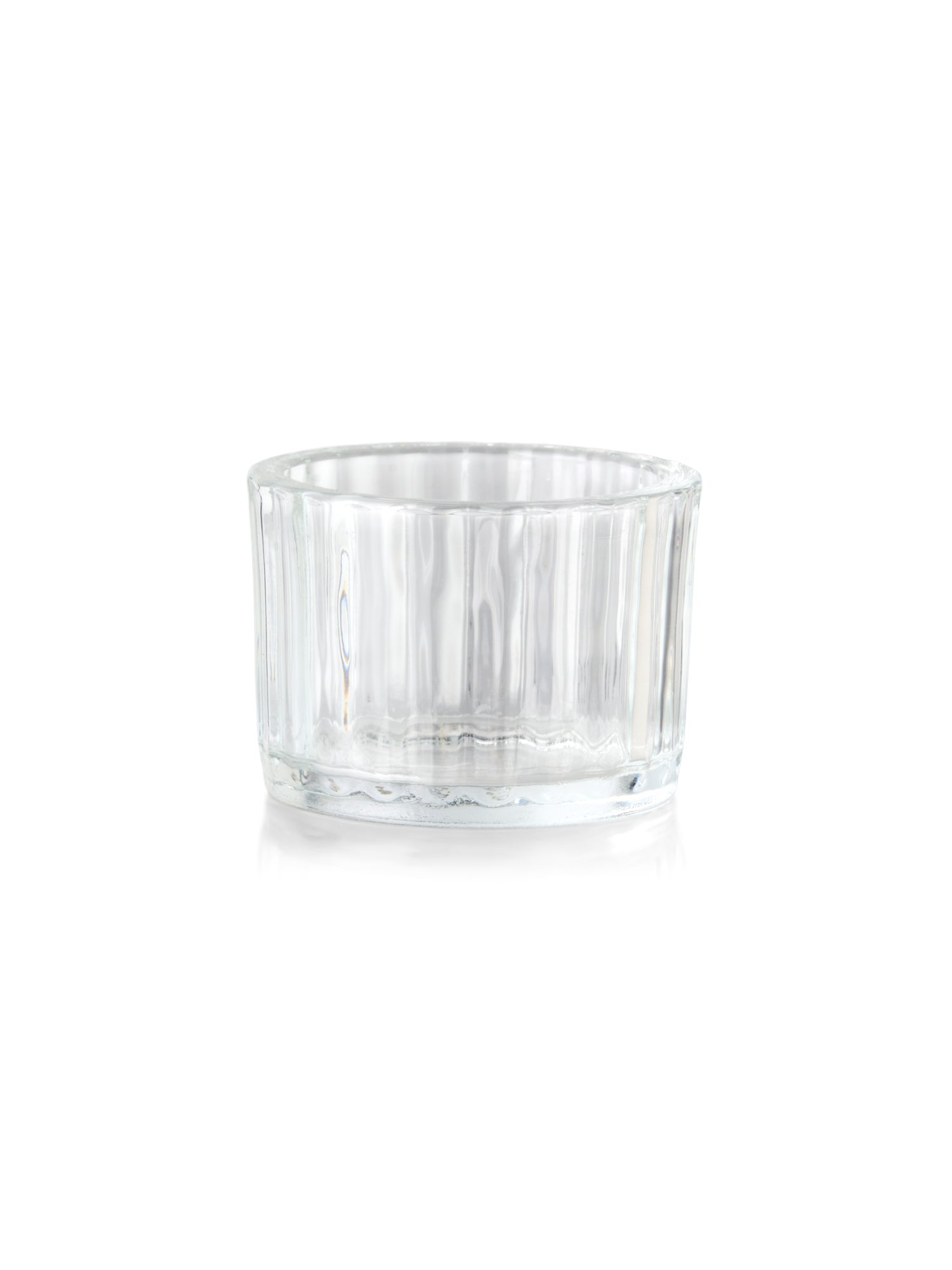 Tealight holder Glass. 5.5 x 3.5 cm.