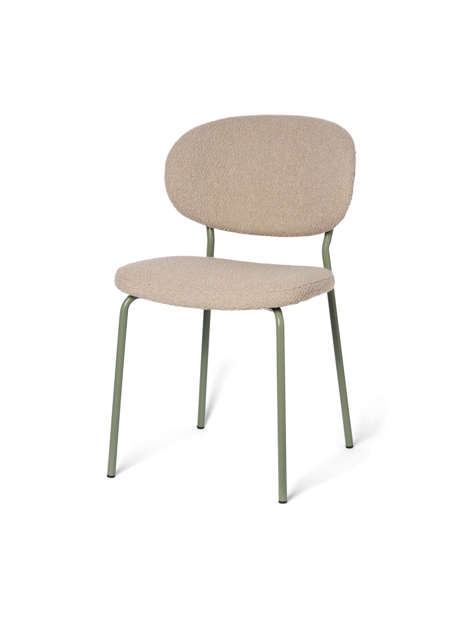 Chair with bouclé fabric 47 x 43.5 x 87.5 cm.