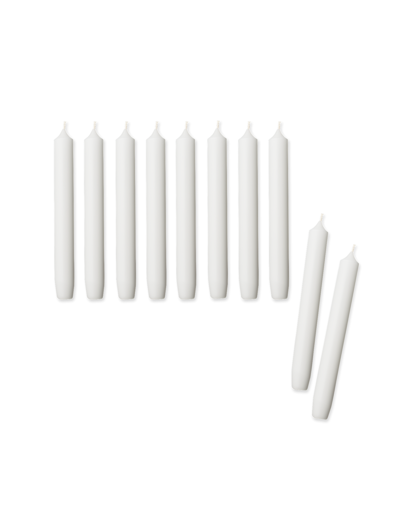 Taper candles 19 cm 10 pcs Paraffin. Ø2,2 x 19 cm. 10 pcs.