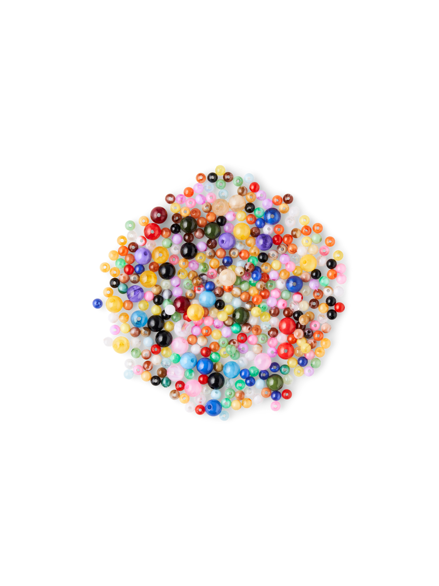 Mixed beads Ø6/Ø10 mm. 25 g.