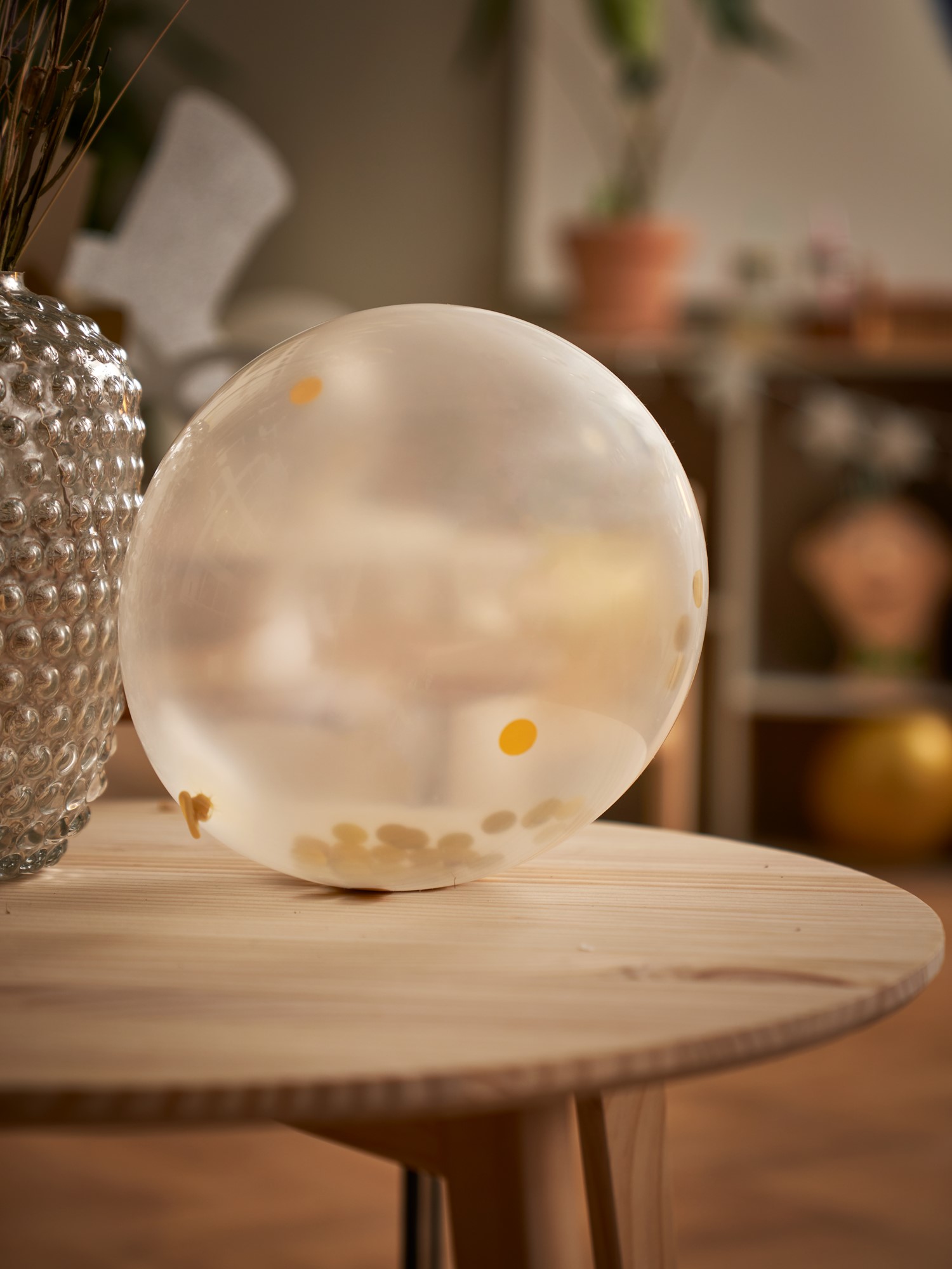 Balloons with confetti Latex. 30 cm. 6 pcs.