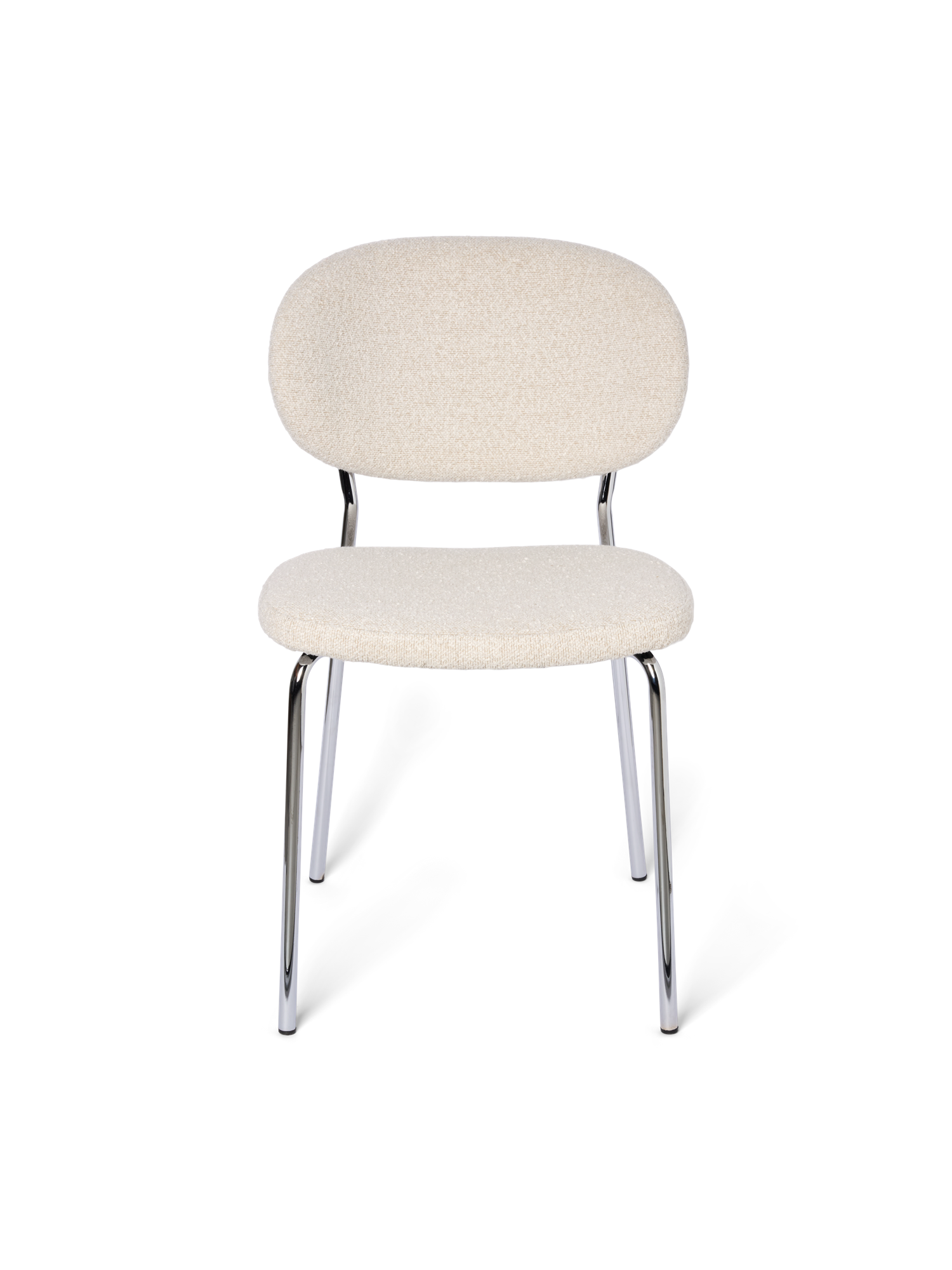 Chair with bouclé fabric 47 x 43.5 x 87.5 cm.