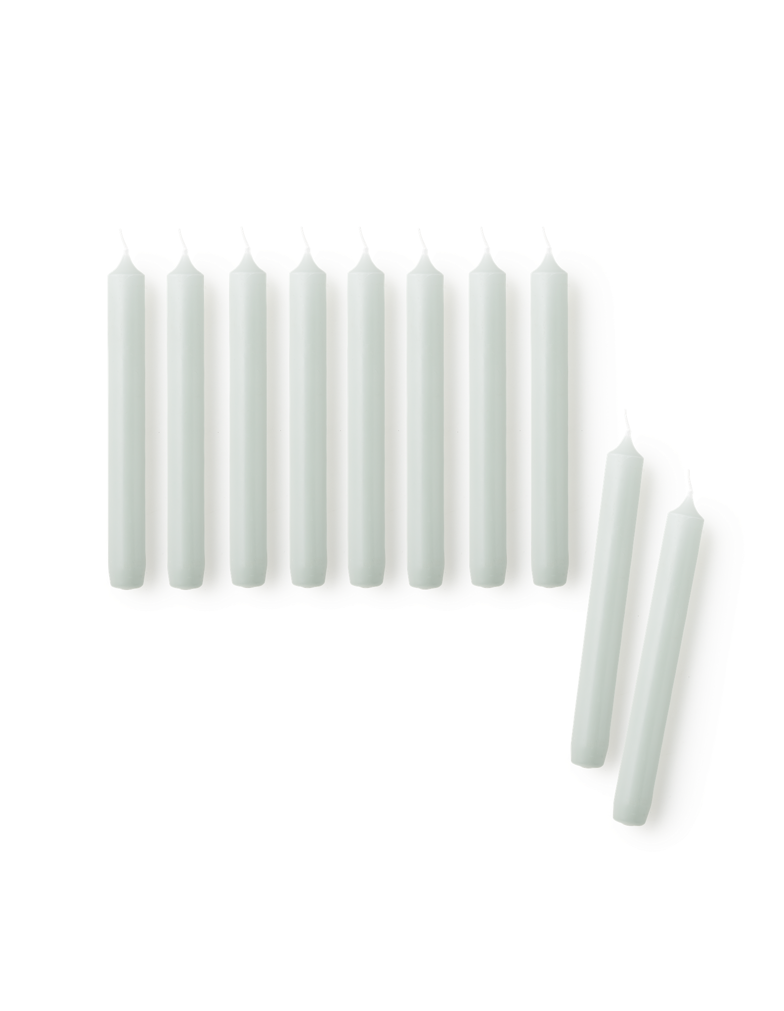 Taper candles 19 cm 10 pcs Paraffin. Ø2,2 x 19 cm. 10 pcs.