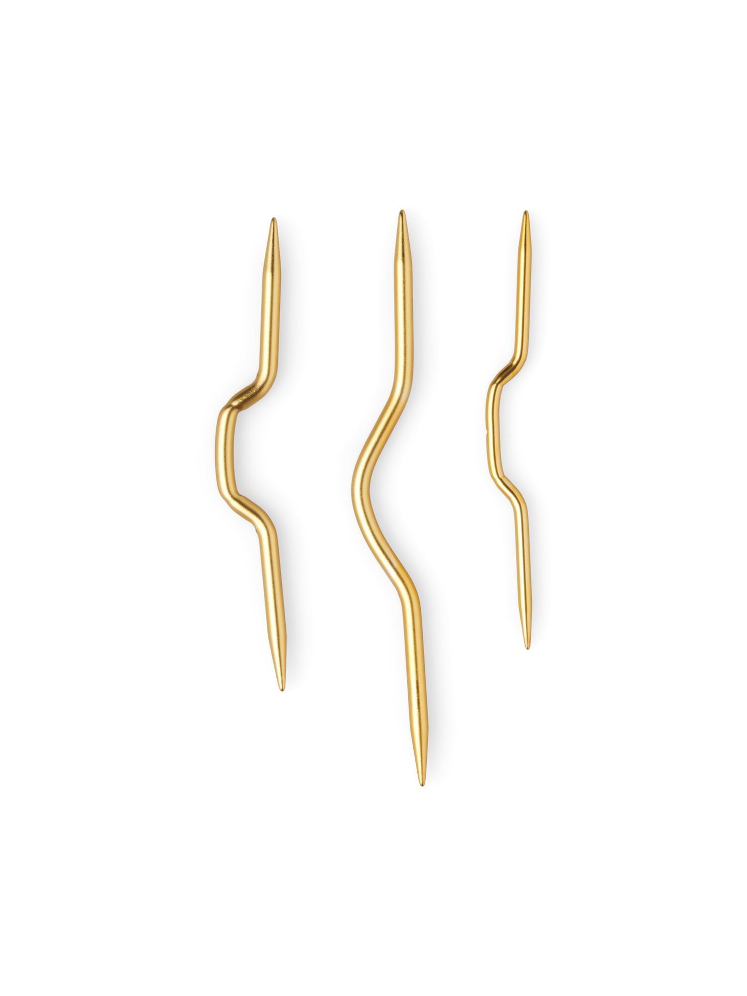 Cable knitting needles 13/10/9 cm. 3 pcs.