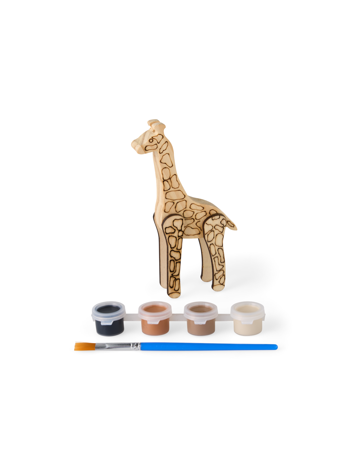 DIY kit giraffe Poplar wood. Paint and brush included.