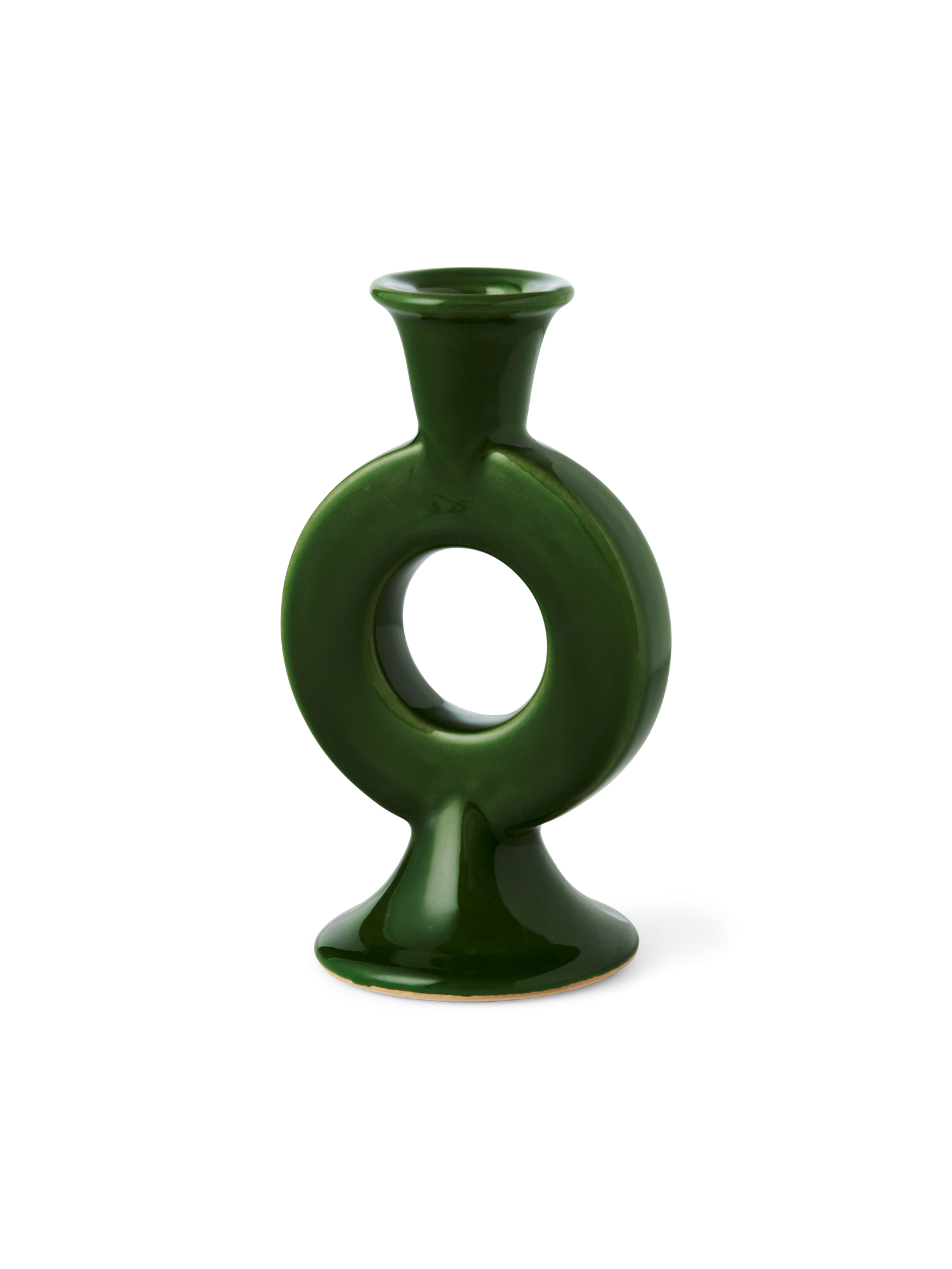 Candleholder Stoneware. 7.8 x 1.8 x 15.4 cm.