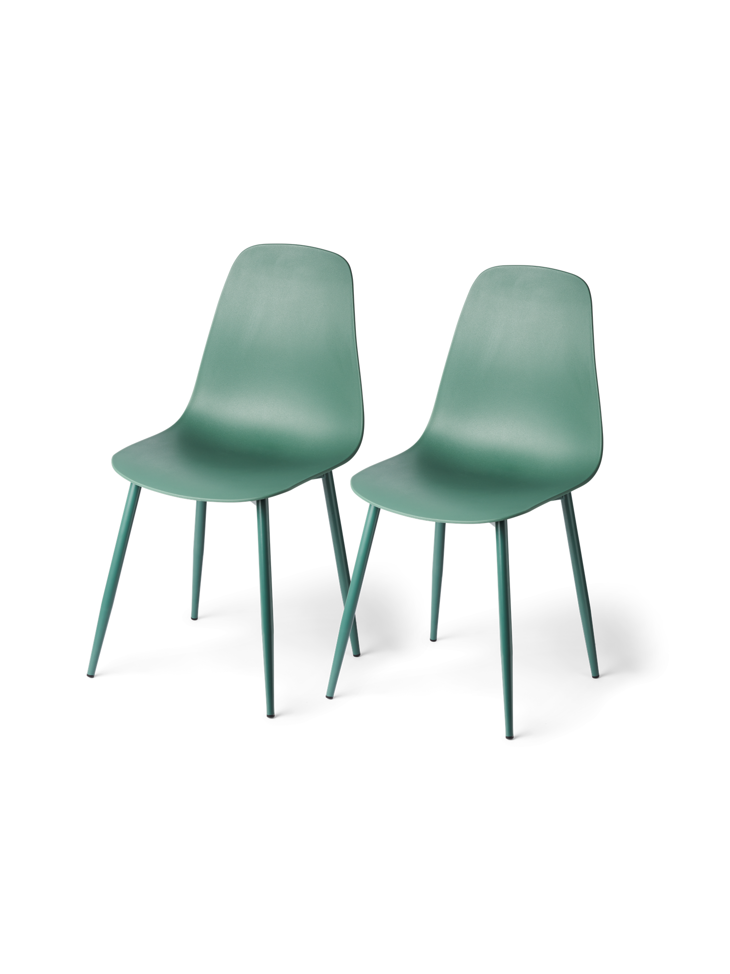 Chairs 2-pack Iron/polypropylene. 40 x 47 x 87 cm. 2 pcs.