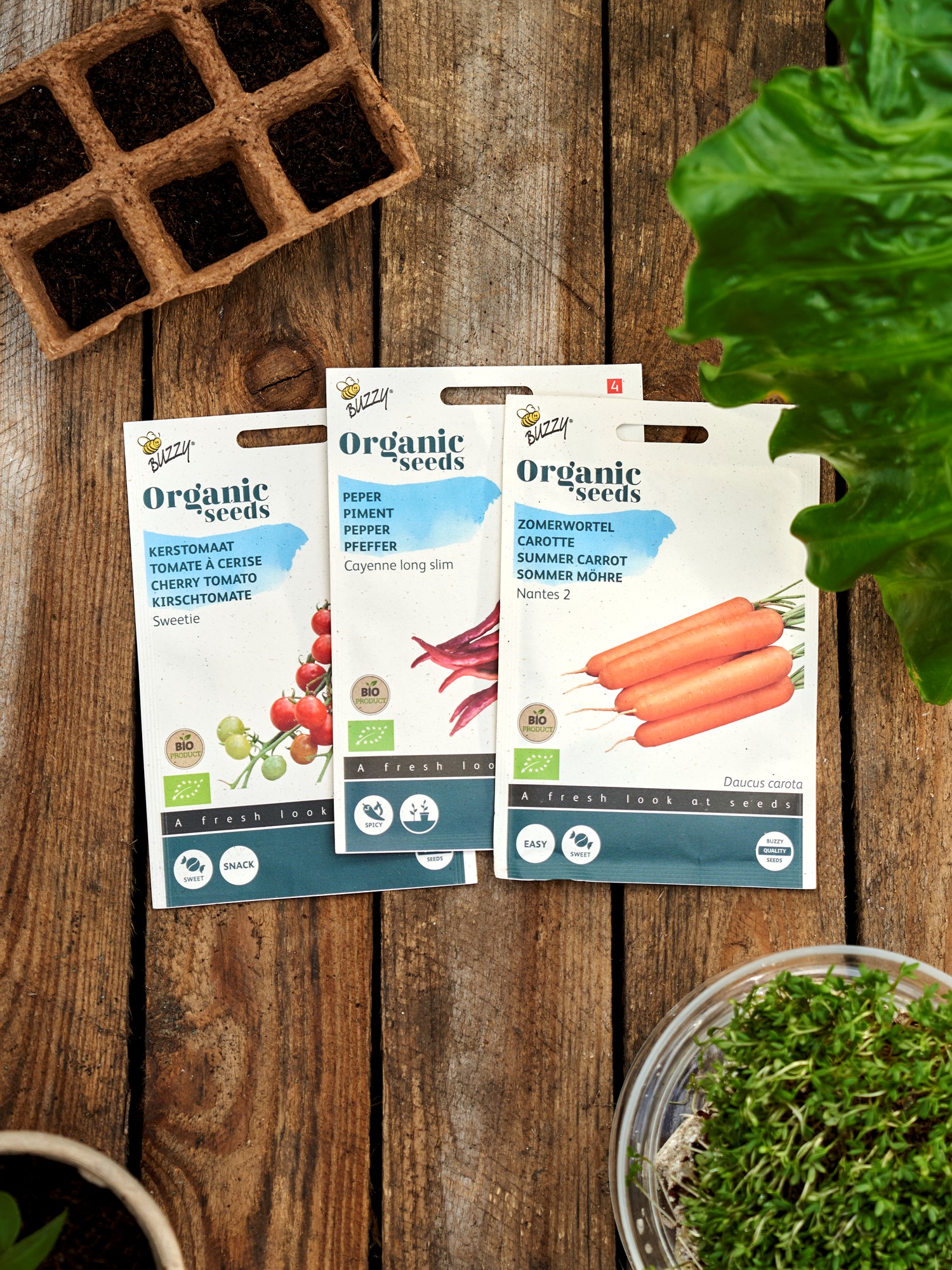 Buzzy® Organic Pepper Cayenne Long Slim Seeds. 0.25 g.