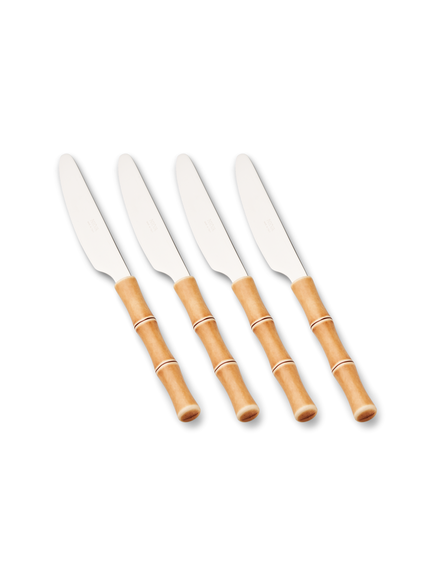 Knife Bamboo Stainless steel/nylon. 22.5 cm. 4 pcs.