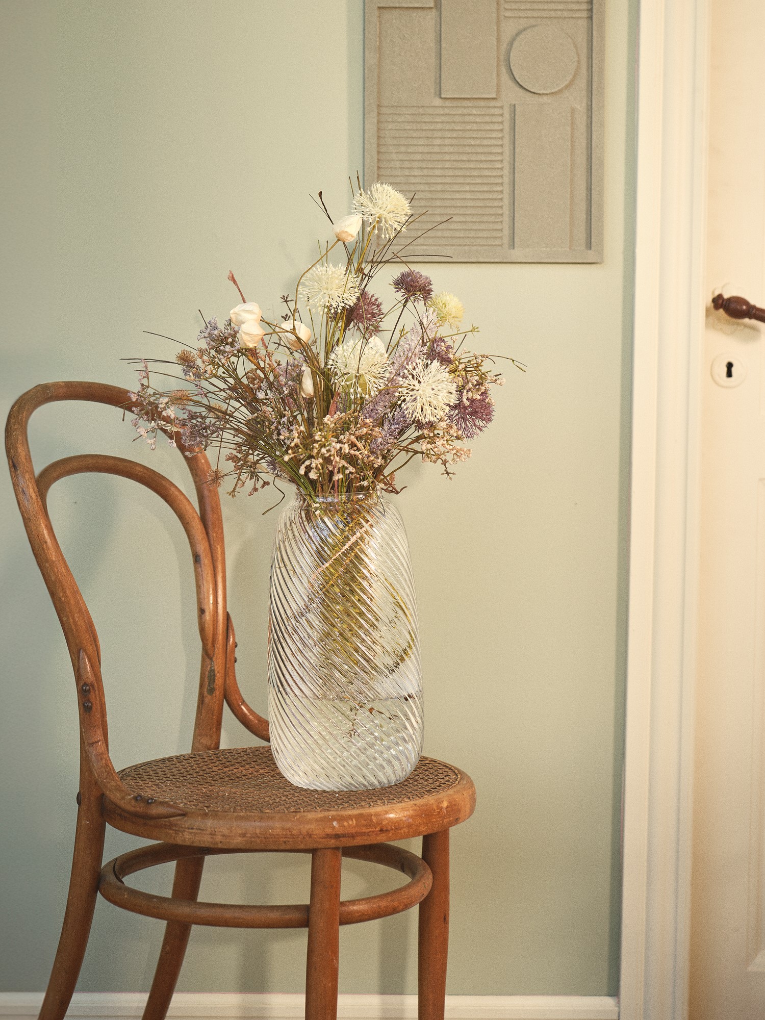 Vase Glass. Ø17 x 32.5 cm.