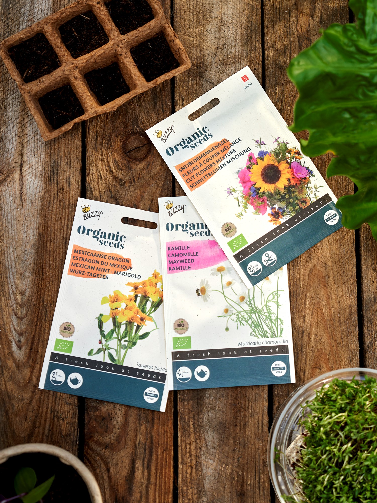 Buzzy® Organic Mexican Mint Marigold Seeds. 0.2 g.