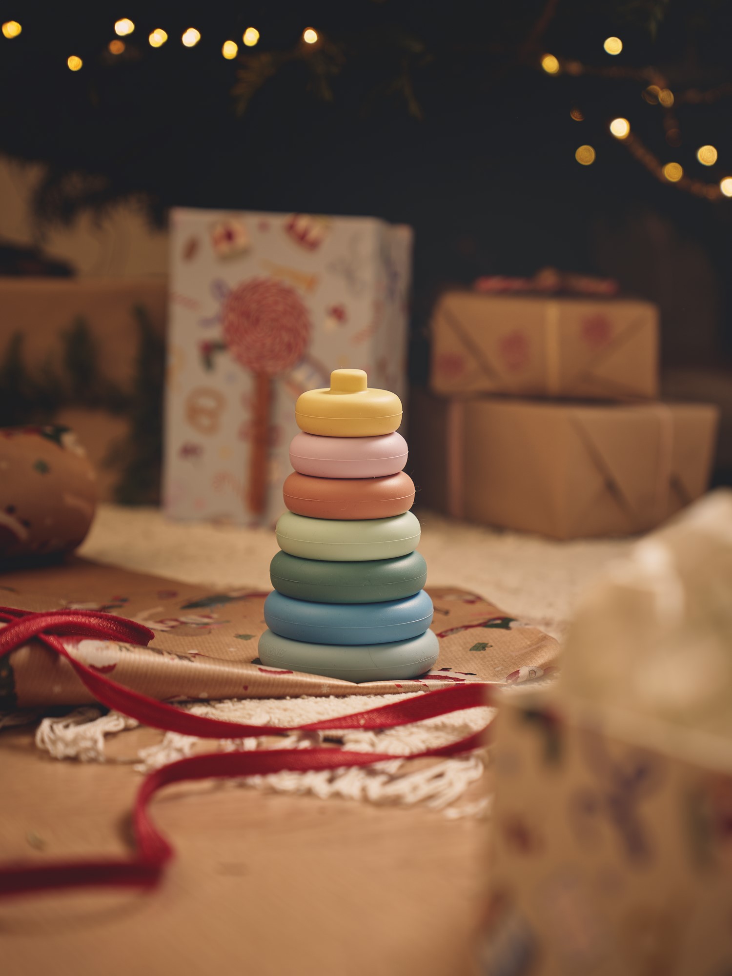 Stacking tower Silicone. 7 pcs.