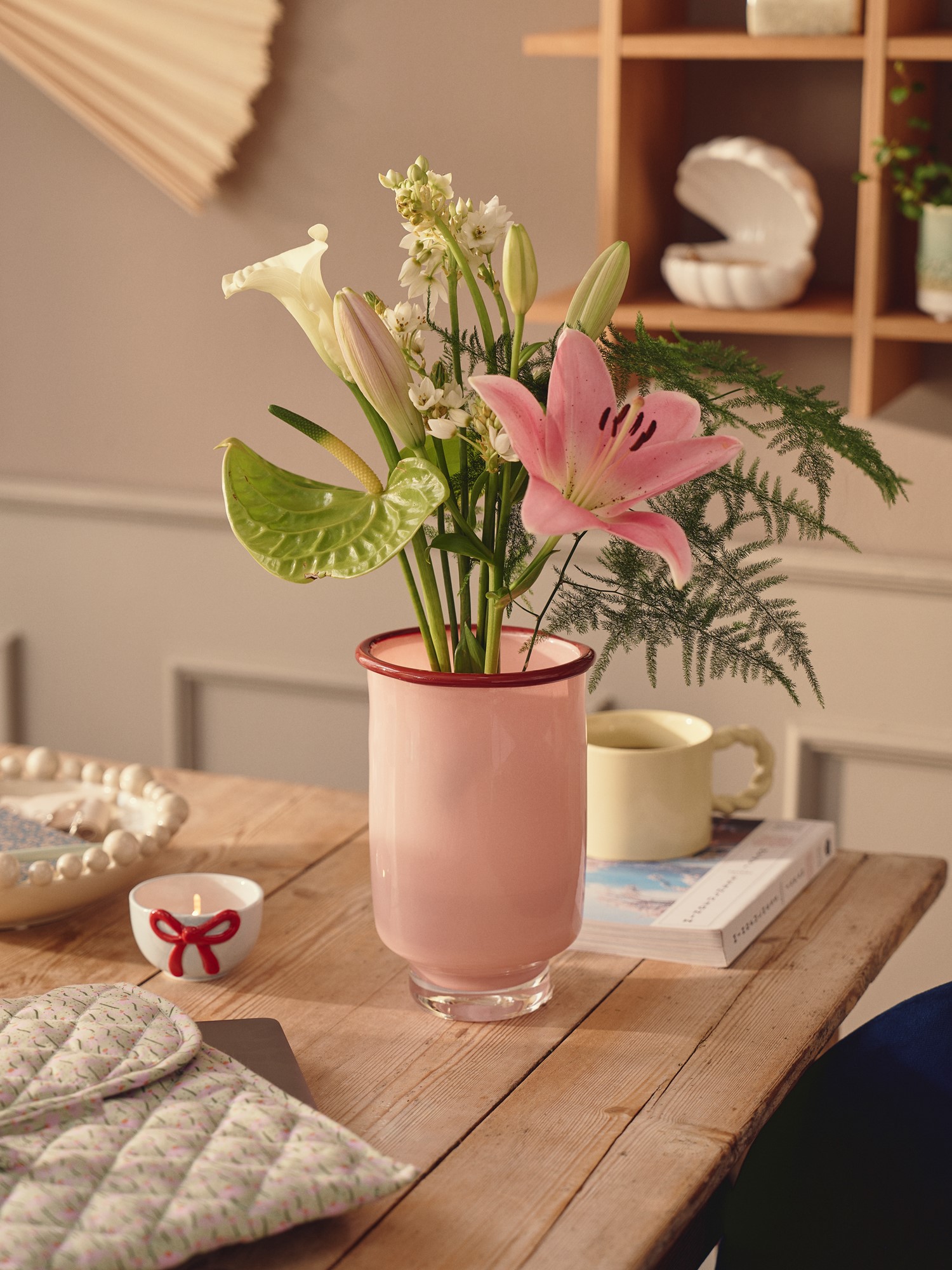 Vase Glass. Ø13 x 20 cm.