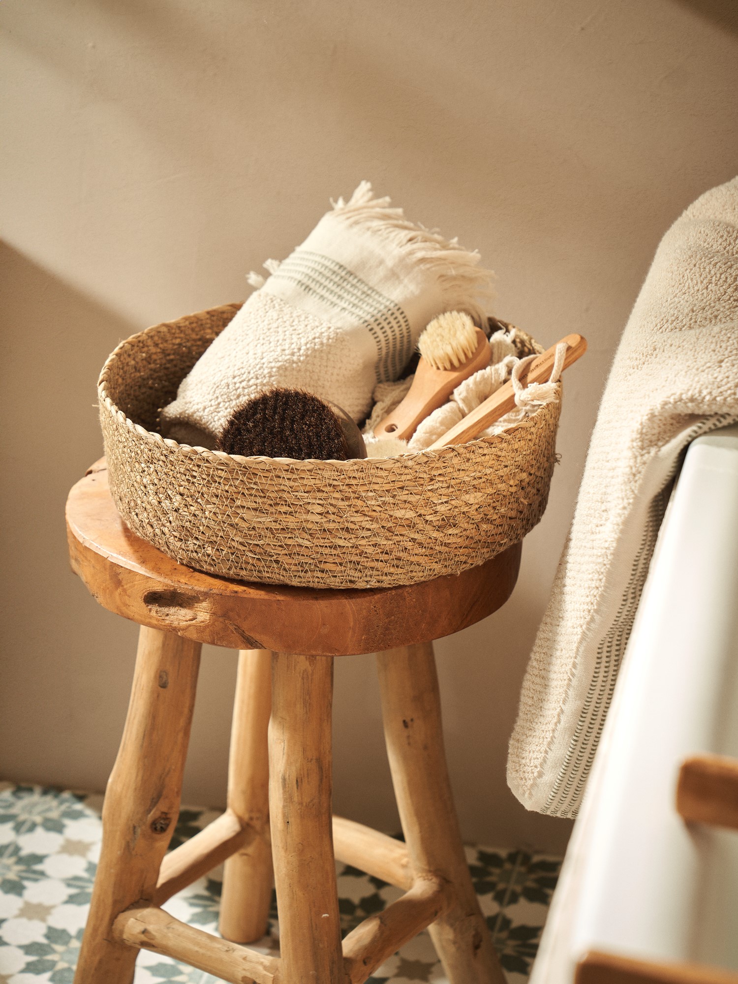 Basket Seagrass. Ø29 x 8 cm.