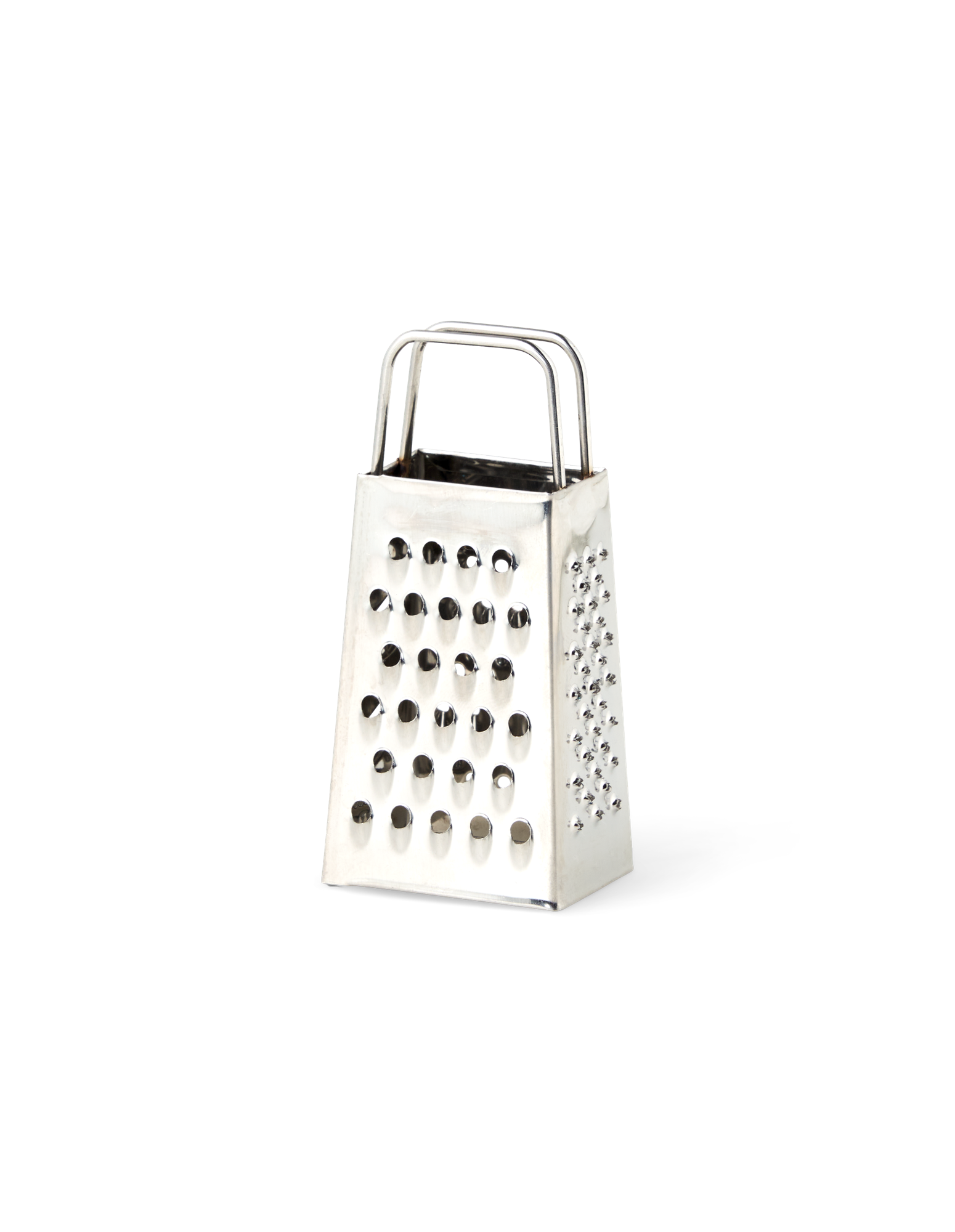 Mini grater Stainless steel. 3.5 x 2.8 x 8 cm.