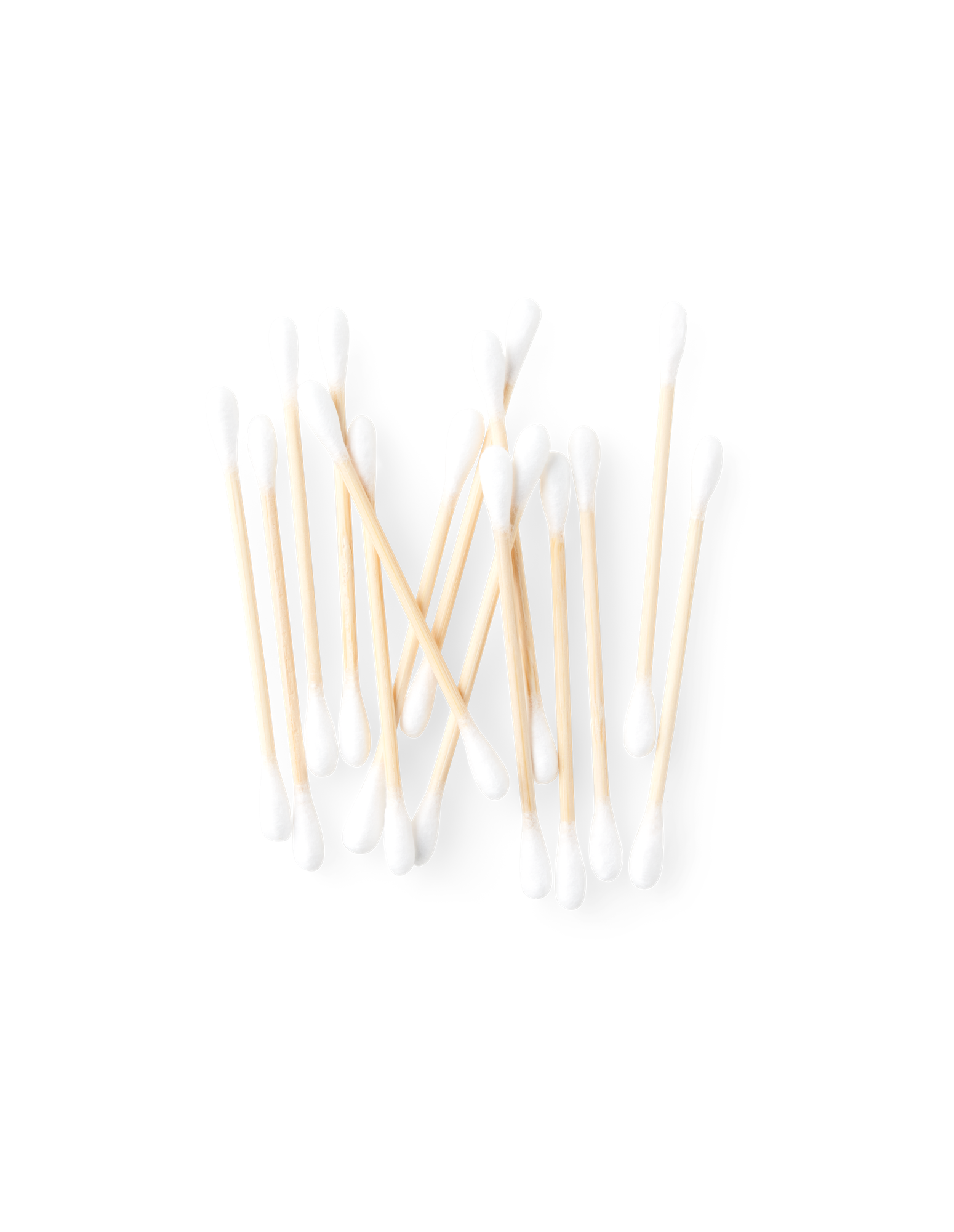 Bamboo cotton buds Bamboo/cotton. 7.3 cm. 100 pcs.