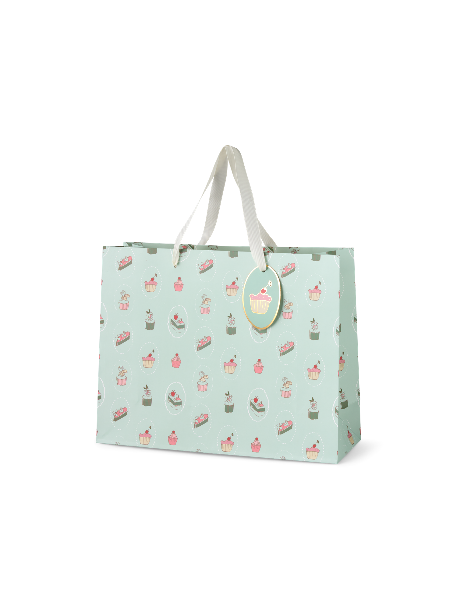 Gift bag Paper. 21 x 18 x 8 cm.