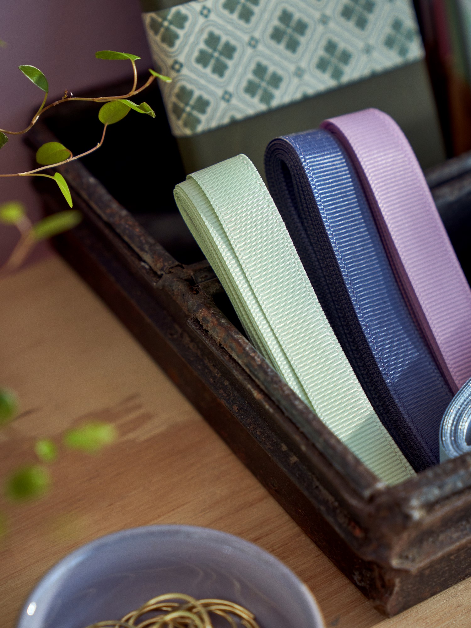 Grosgrain ribbon Recycled polyester. 15 mm x 5 m.