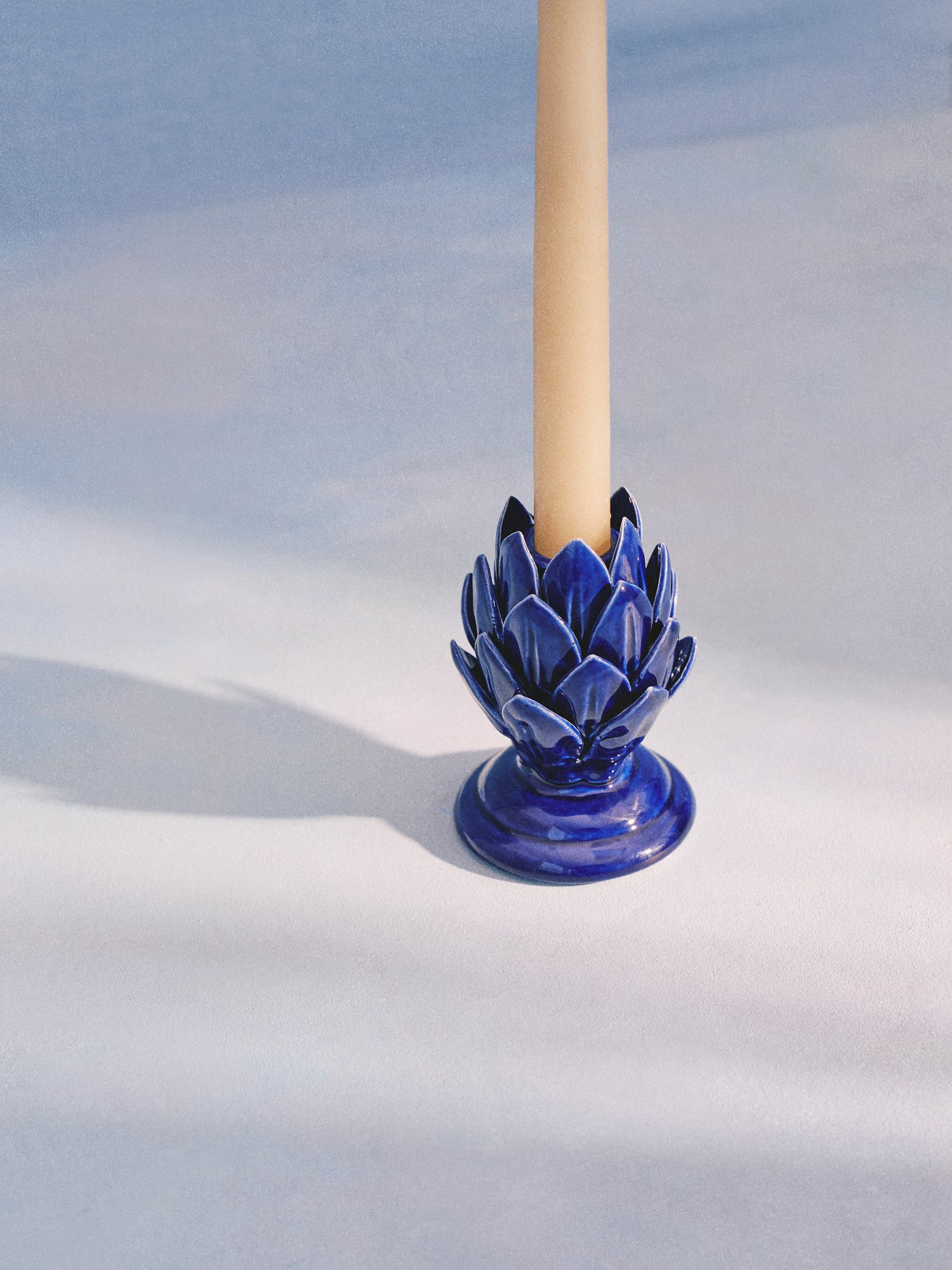 Candleholder Stoneware. Ø7.2 x 9.3 cm.