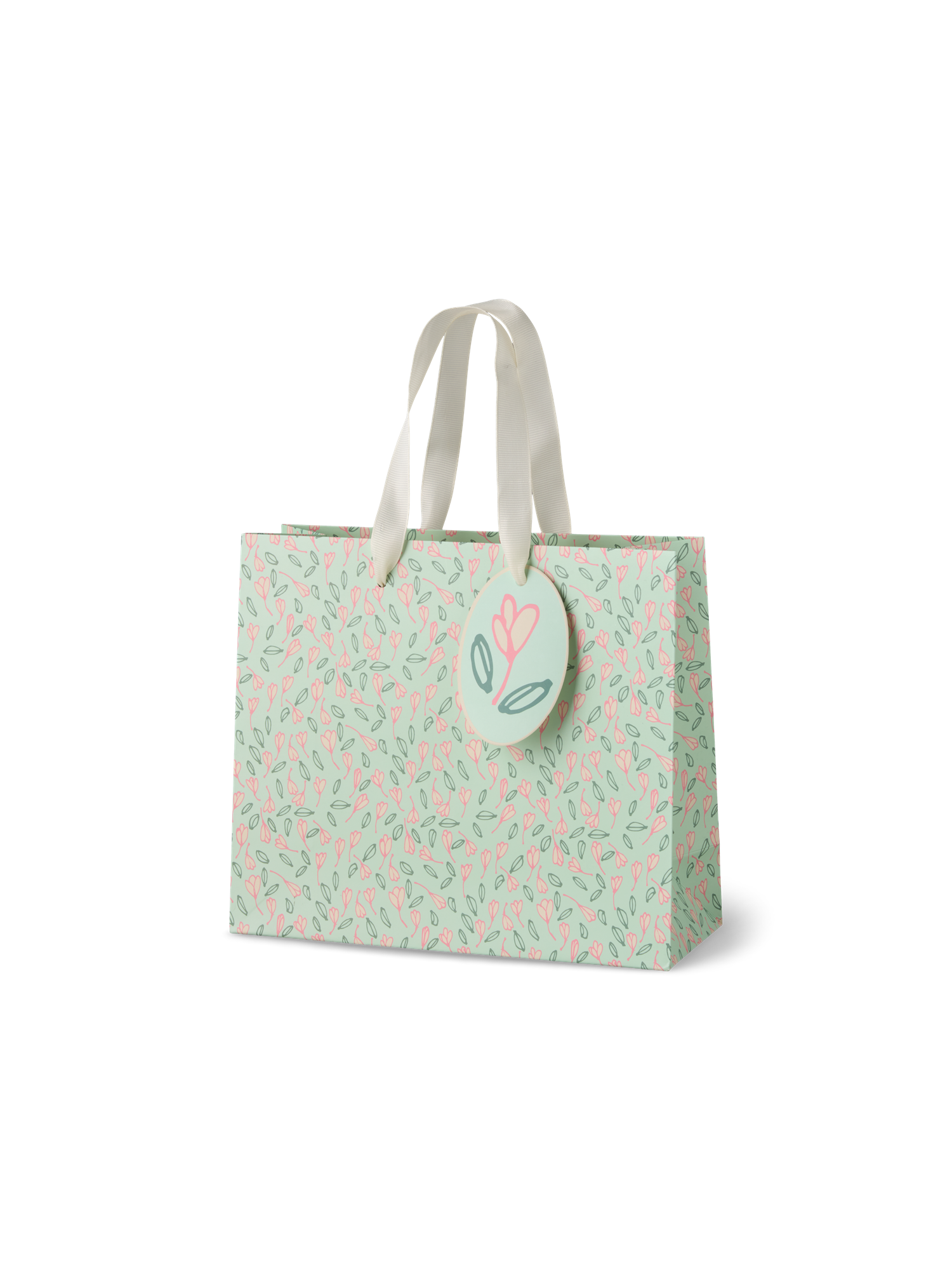 Gift bag Paper. 21 x 18 x 8 cm.