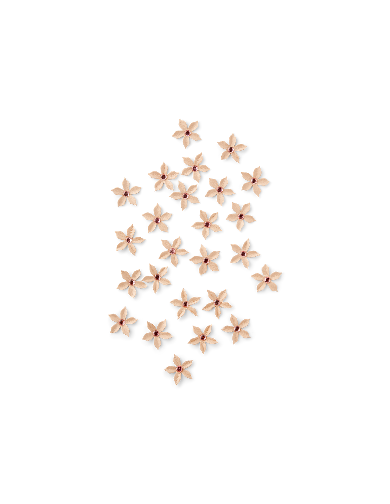 Handmade DIY flowers Cotton. 2 cm.