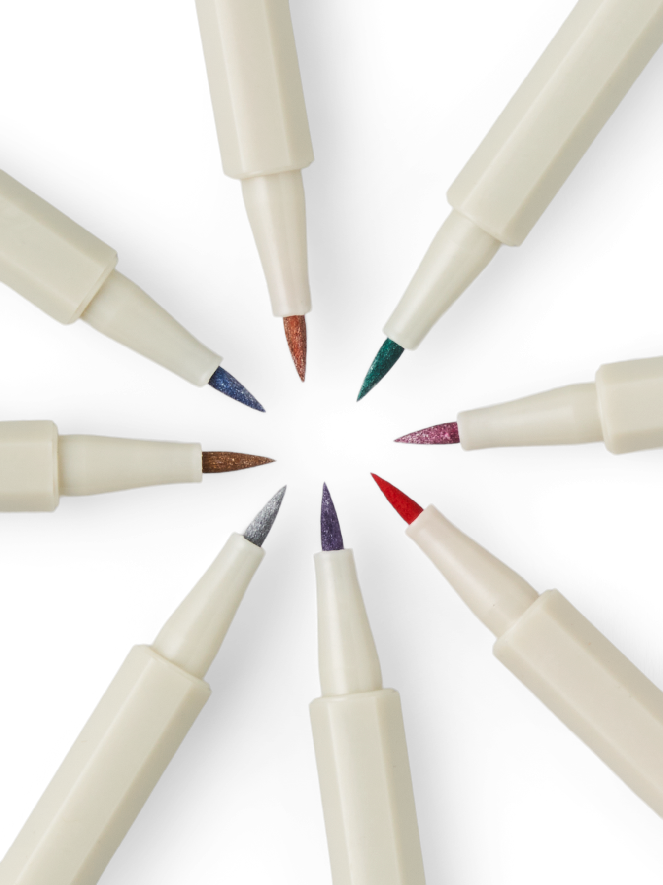 Metallic brush pens 4 pcs.