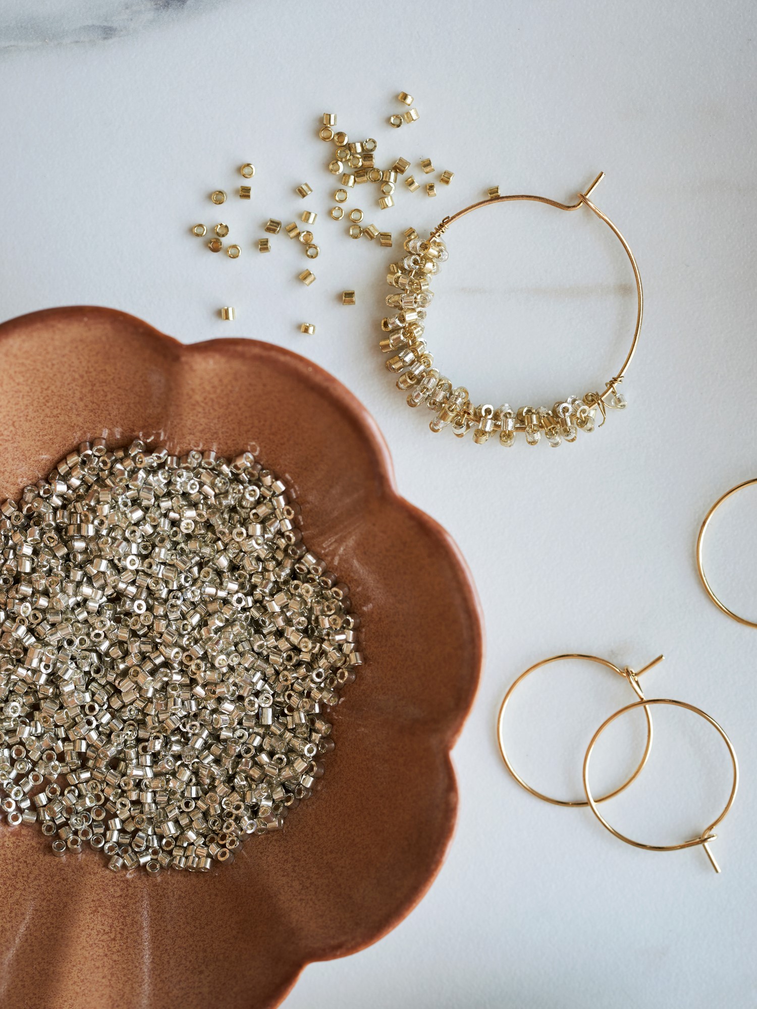 DIY earring hoops Iron. Ø2 cm. 10 pcs.