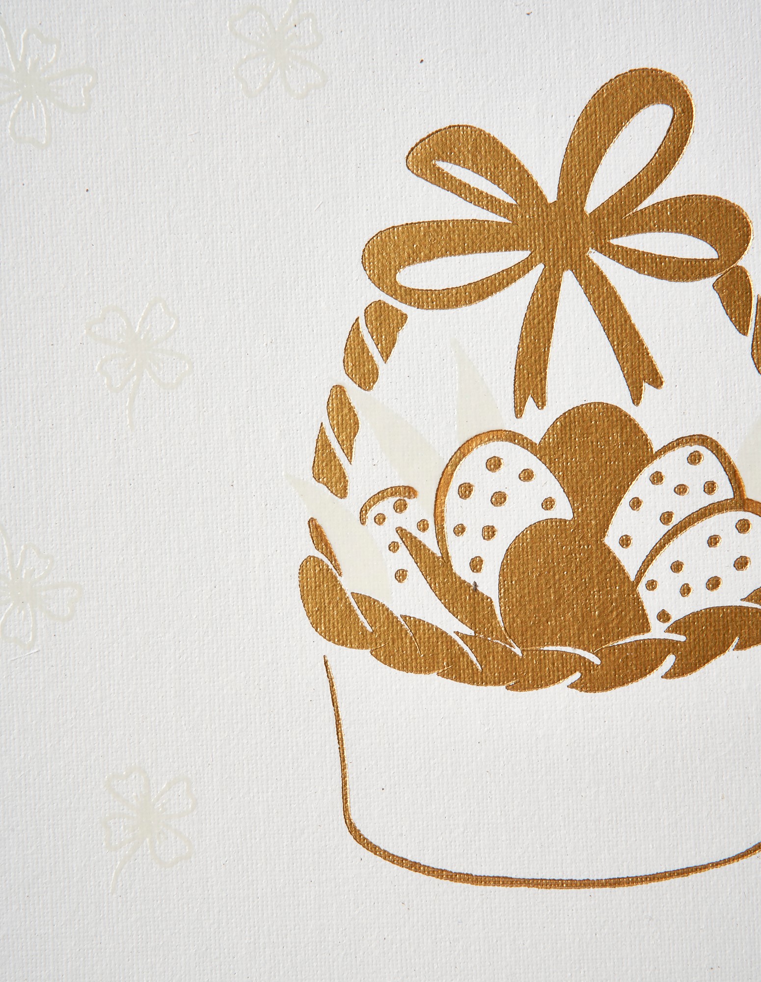 Pre-printed canvas for watercolour Paper/cotton. 15 x 18 cm.