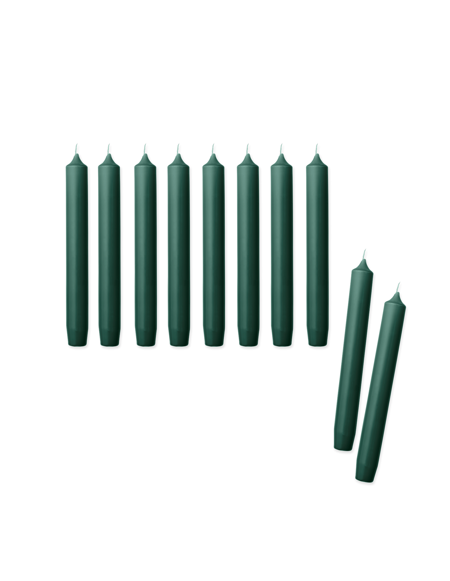 Taper candles 19 cm 10 pcs Paraffin. Ø2,2 x 19 cm. 10 pcs.
