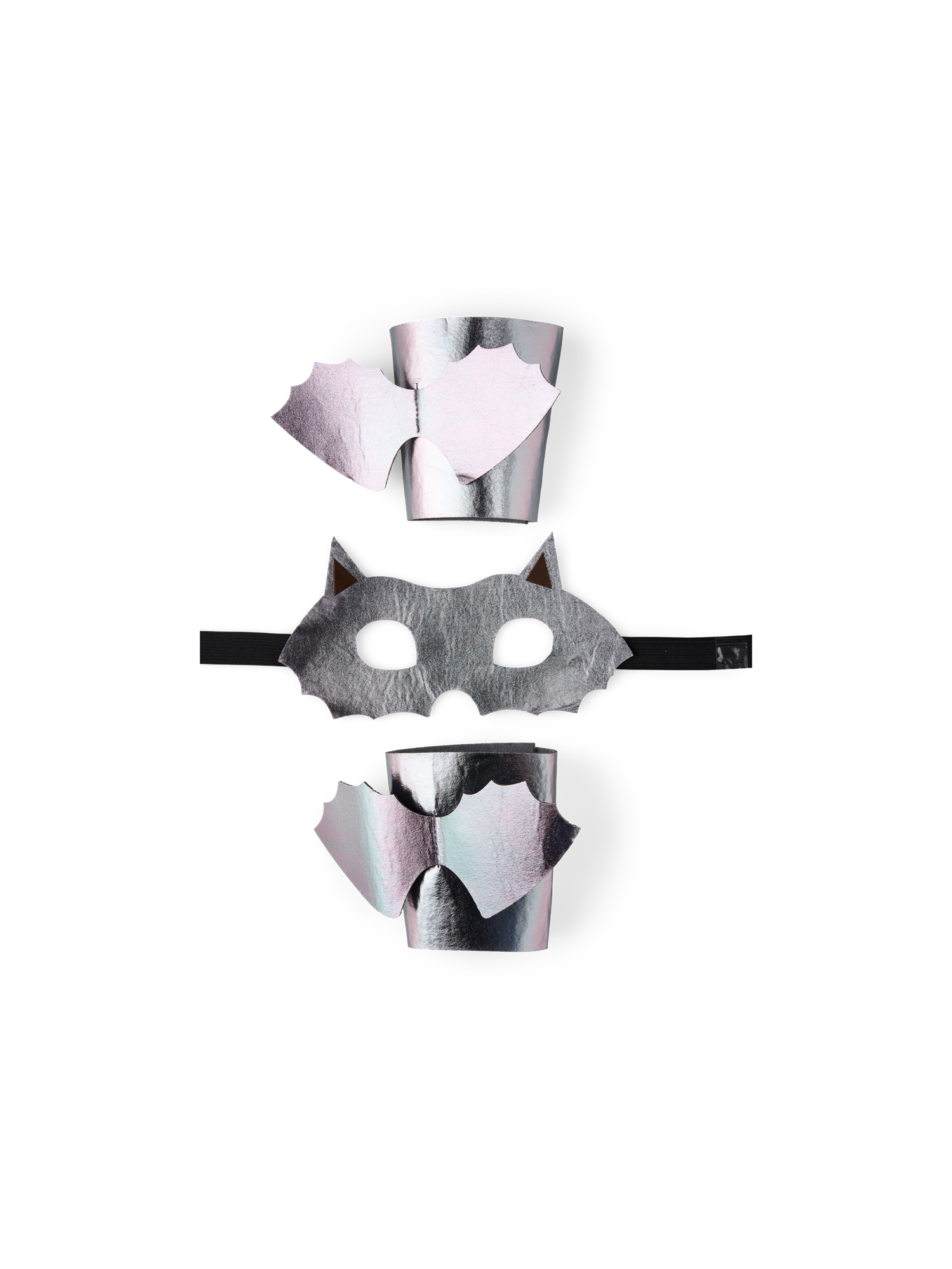 Dress-up mask and cuffs bat