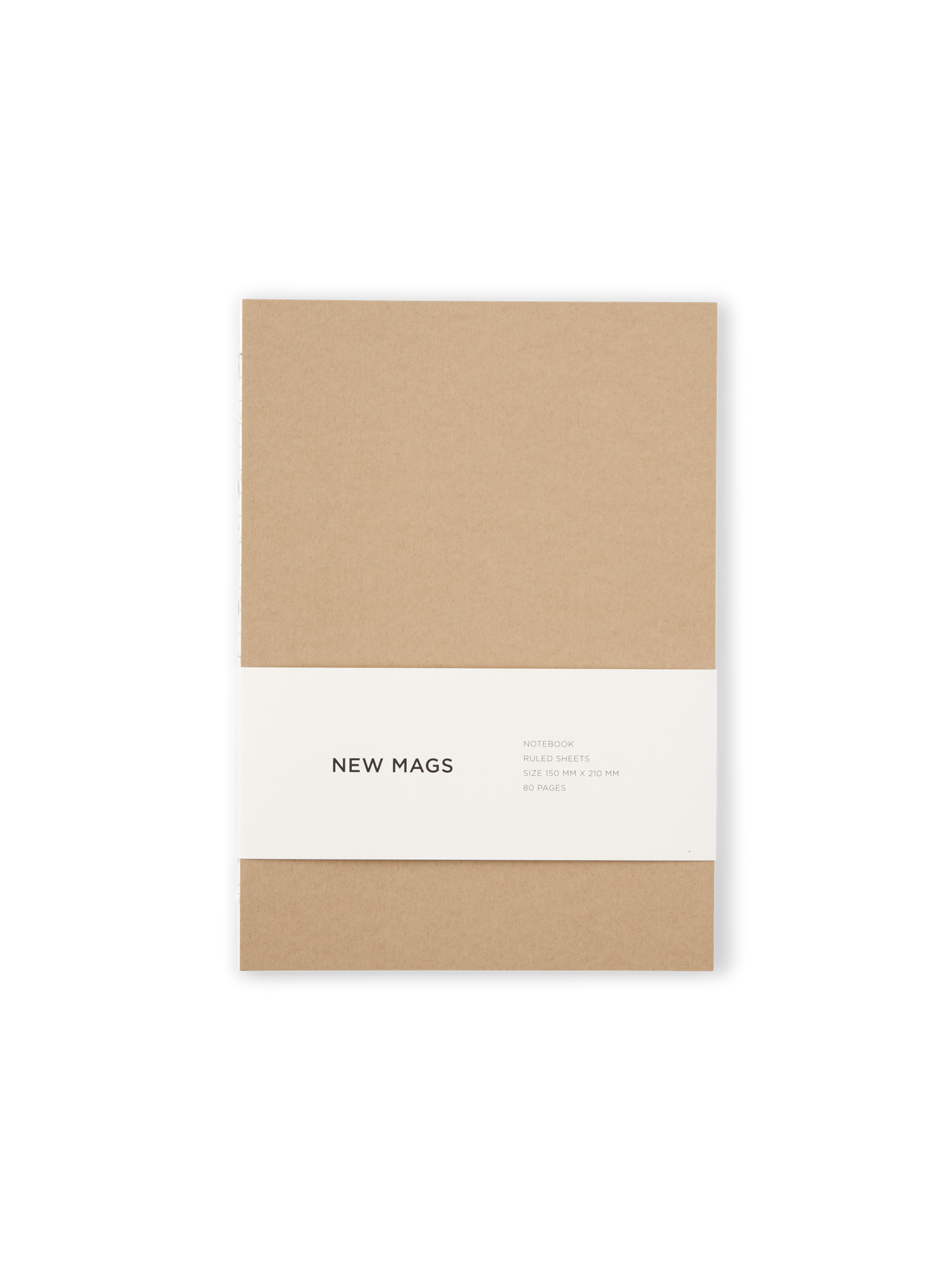 Softcover Notebook Paper. 15 x 21 x 0.8 cm. 80 pages.