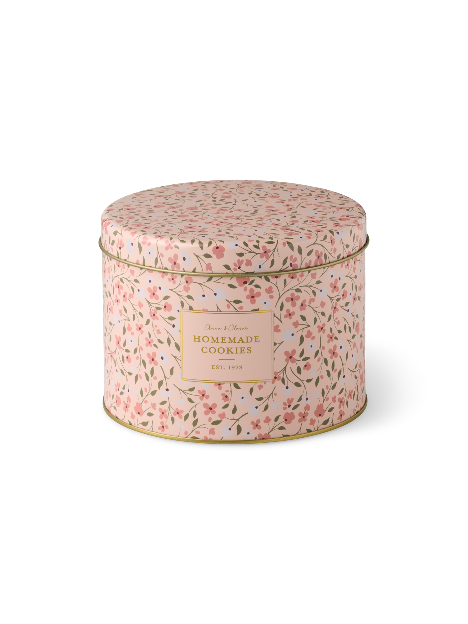 Biscuit tin Iron/tin. Ø15.3 x 11 cm.