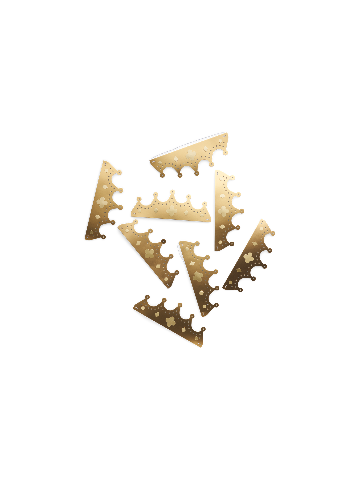 Crown hairband 8-pack Paper. 8 pcs.