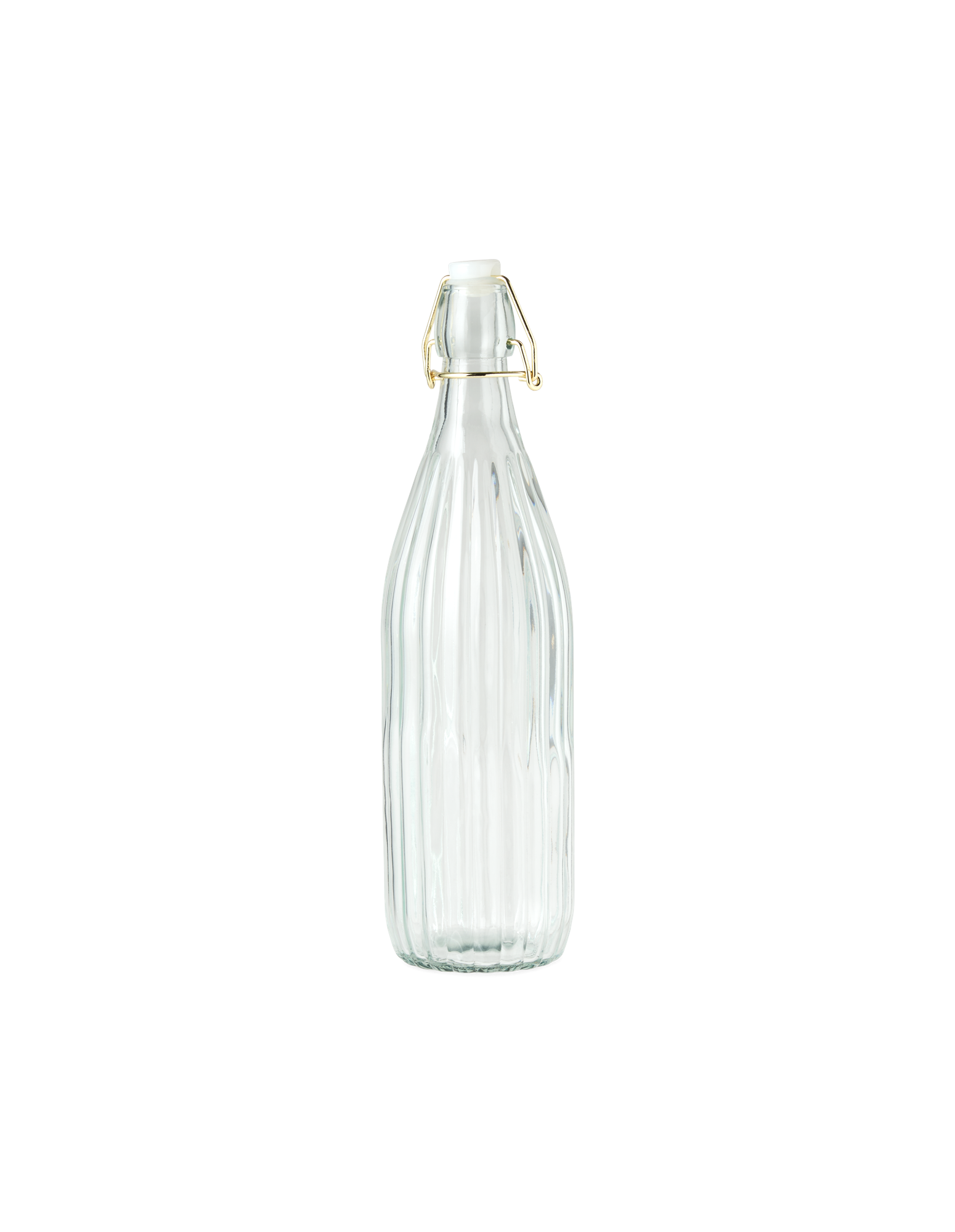 Bottle with stopper 1000 ml Glass. 8 x 31.5 cm. 1000 ml.