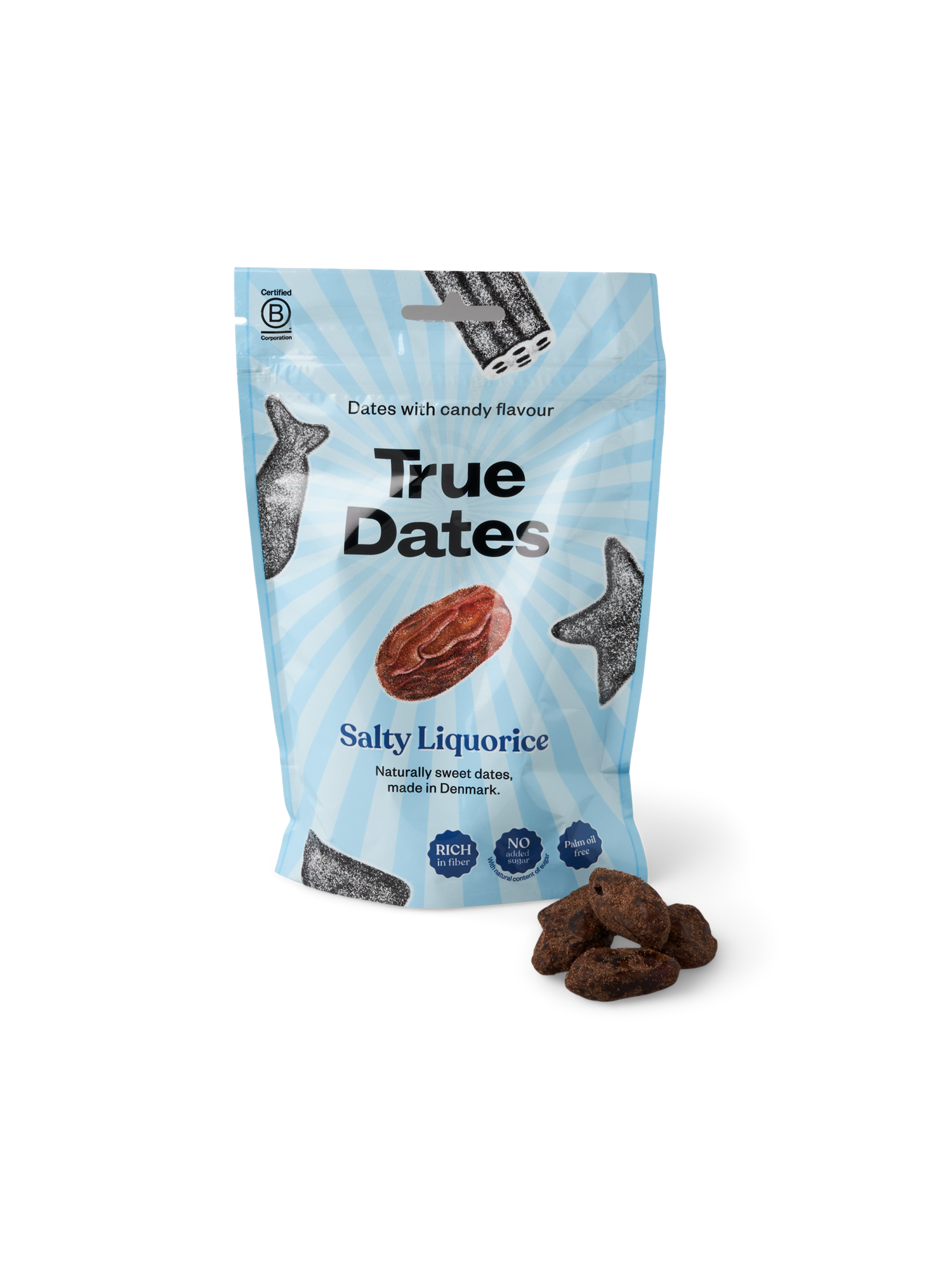 True Dates Salty Liquorice Dates. 100 g.