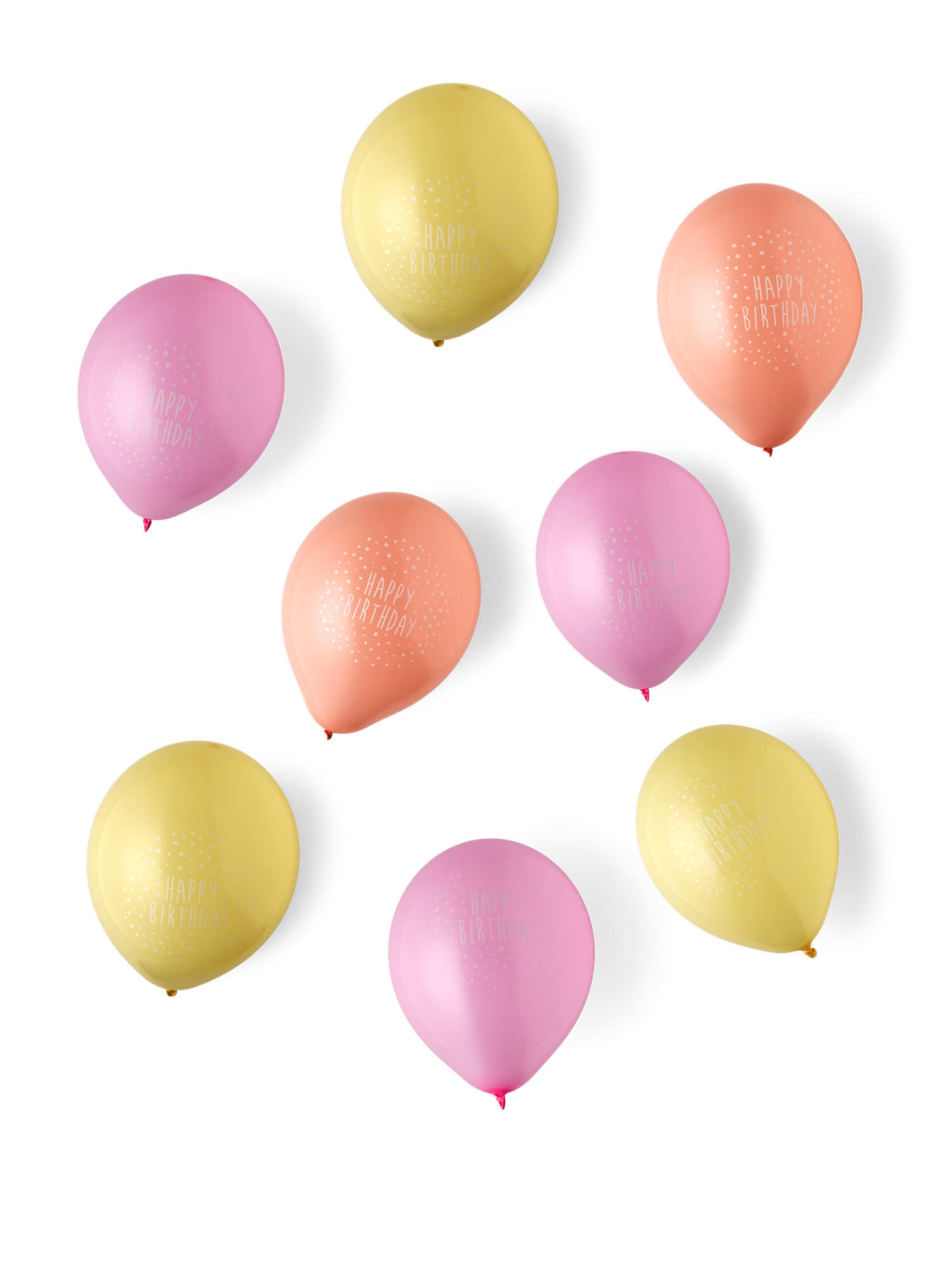 Birthday balloons Ø30 Latex. 8 pcs.