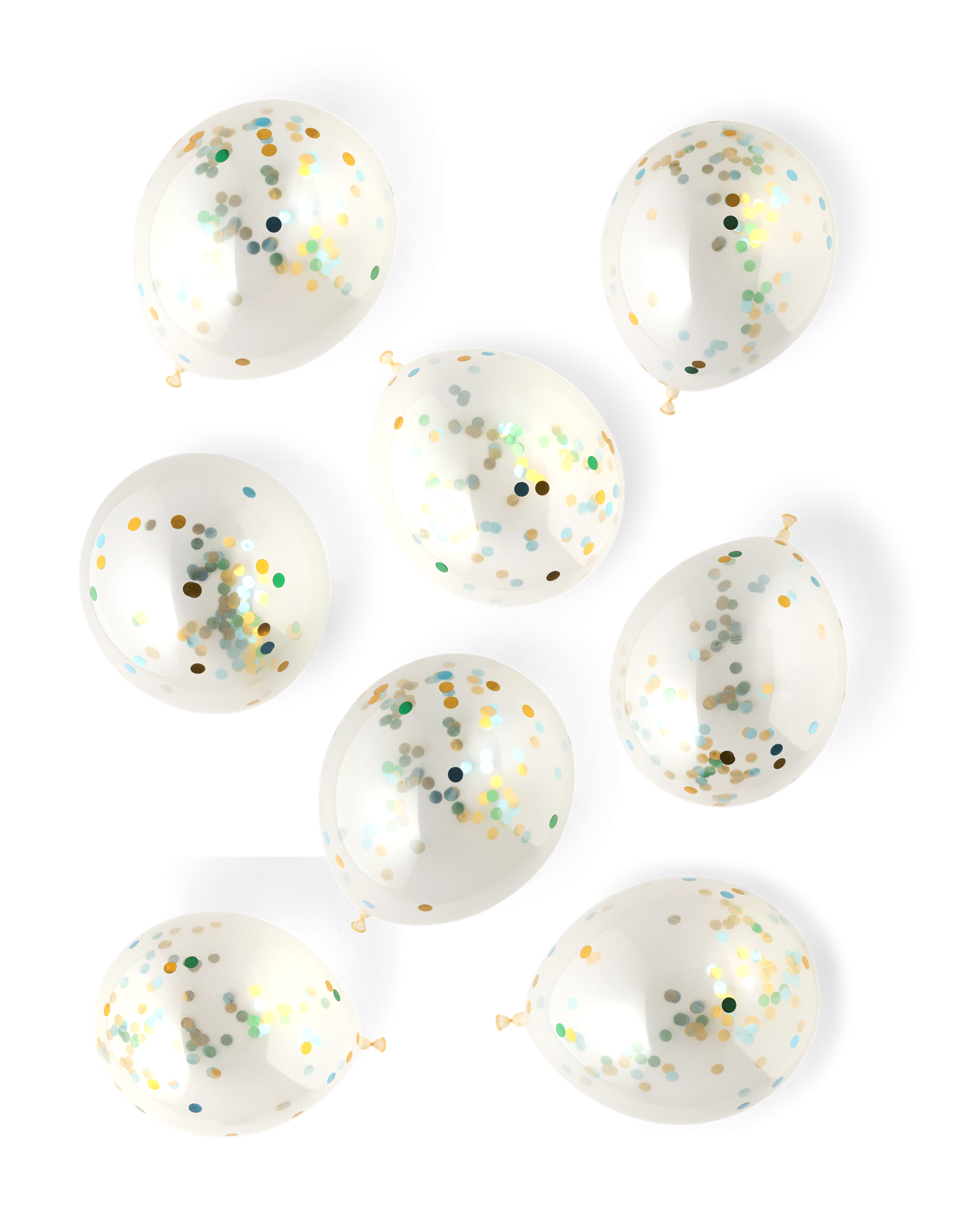 Balloons with confetti Ø30 cm. 6 pcs.