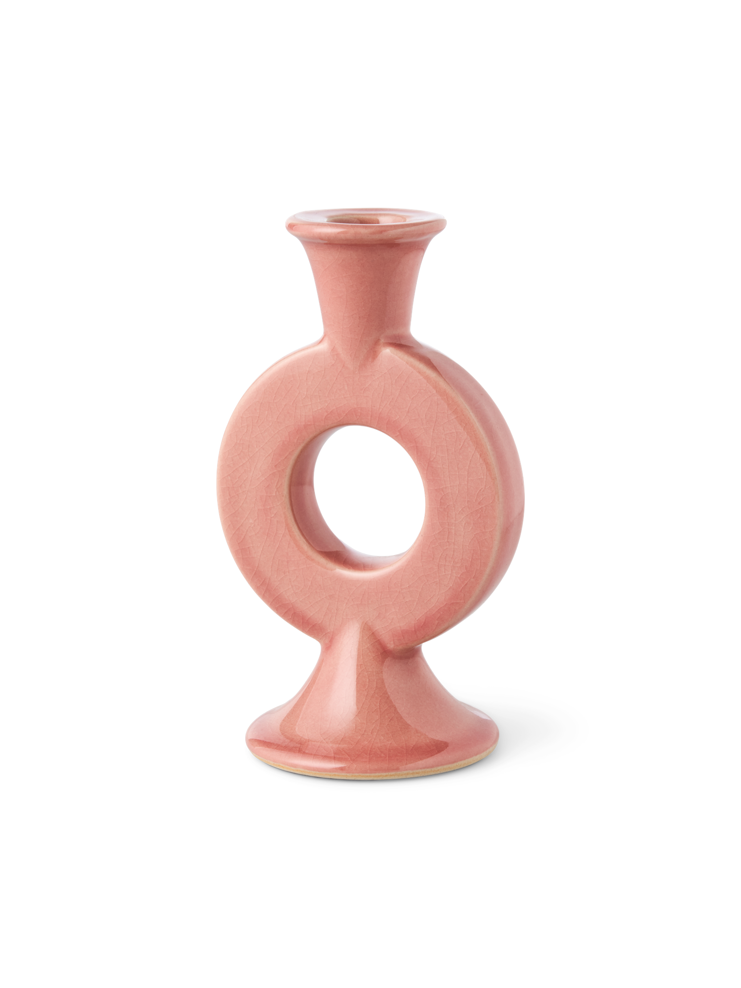 Candleholder Stoneware. 7.8 x 1.8 x 15.4 cm.
