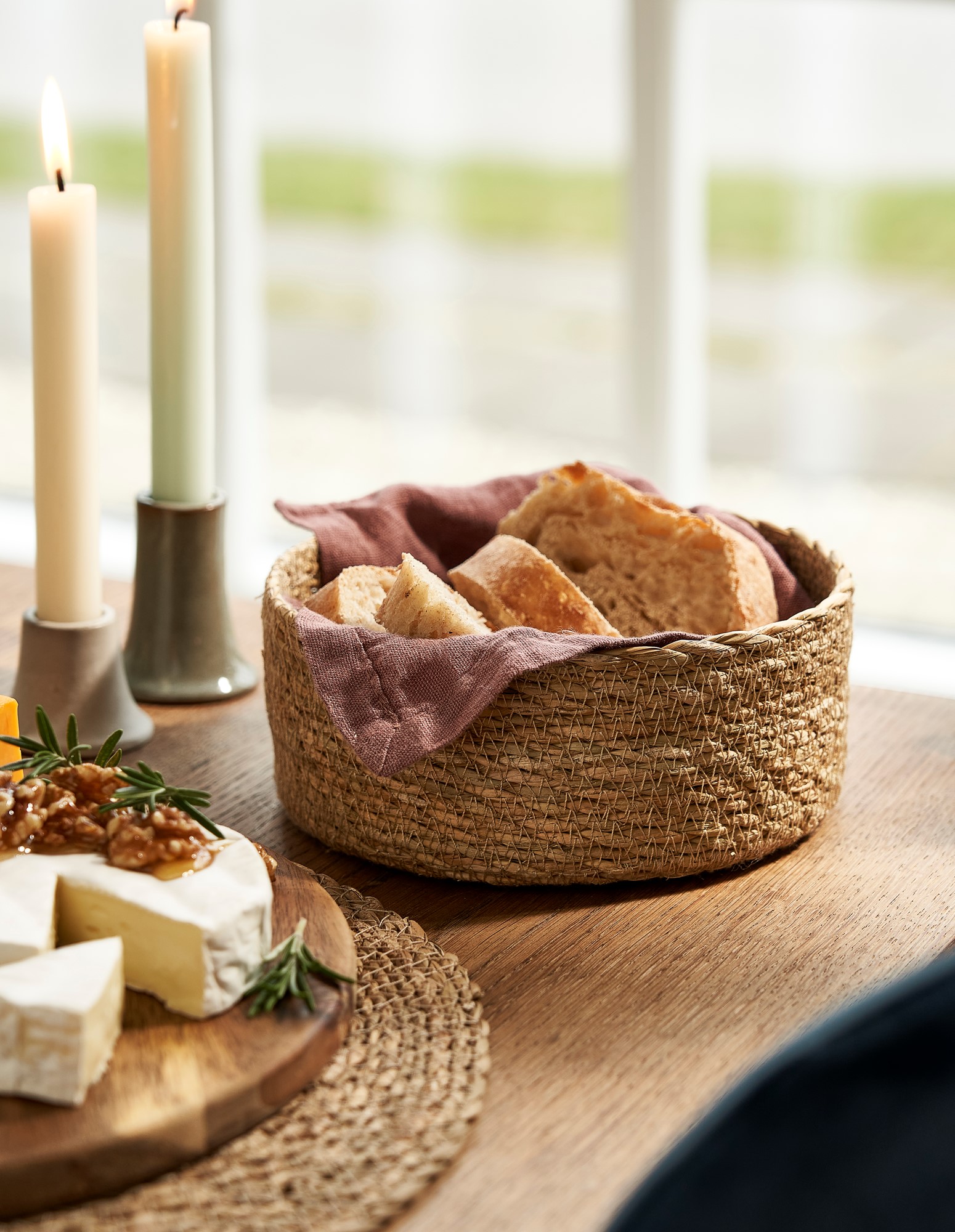 Bread basket Seagrass. Ø18 cm.