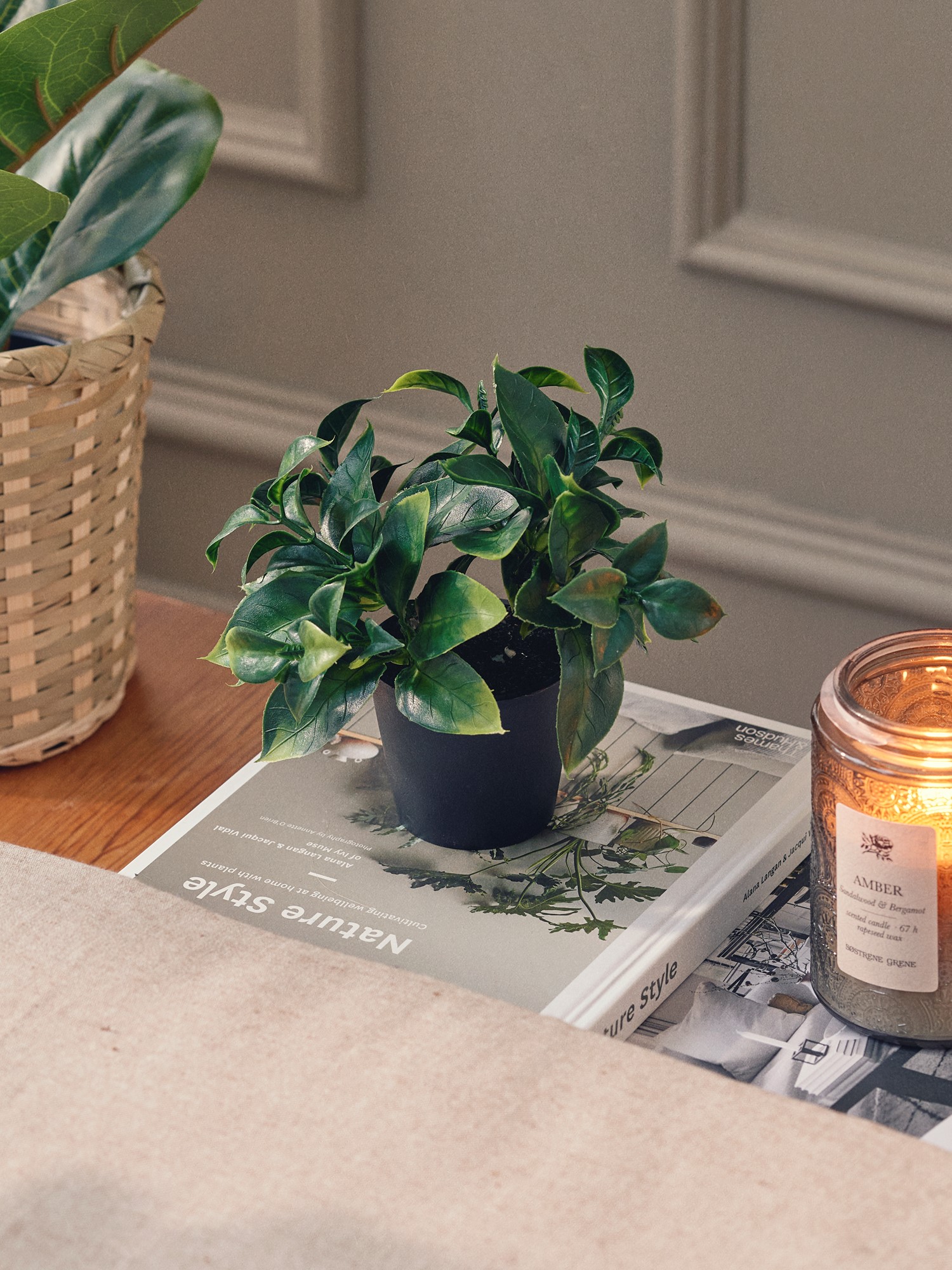 Artificial scindapsus in pot Ø7 x 6 cm.