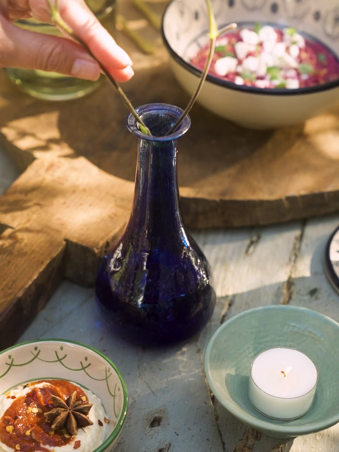 Vase Glass. Ø6.5 x 13 cm.