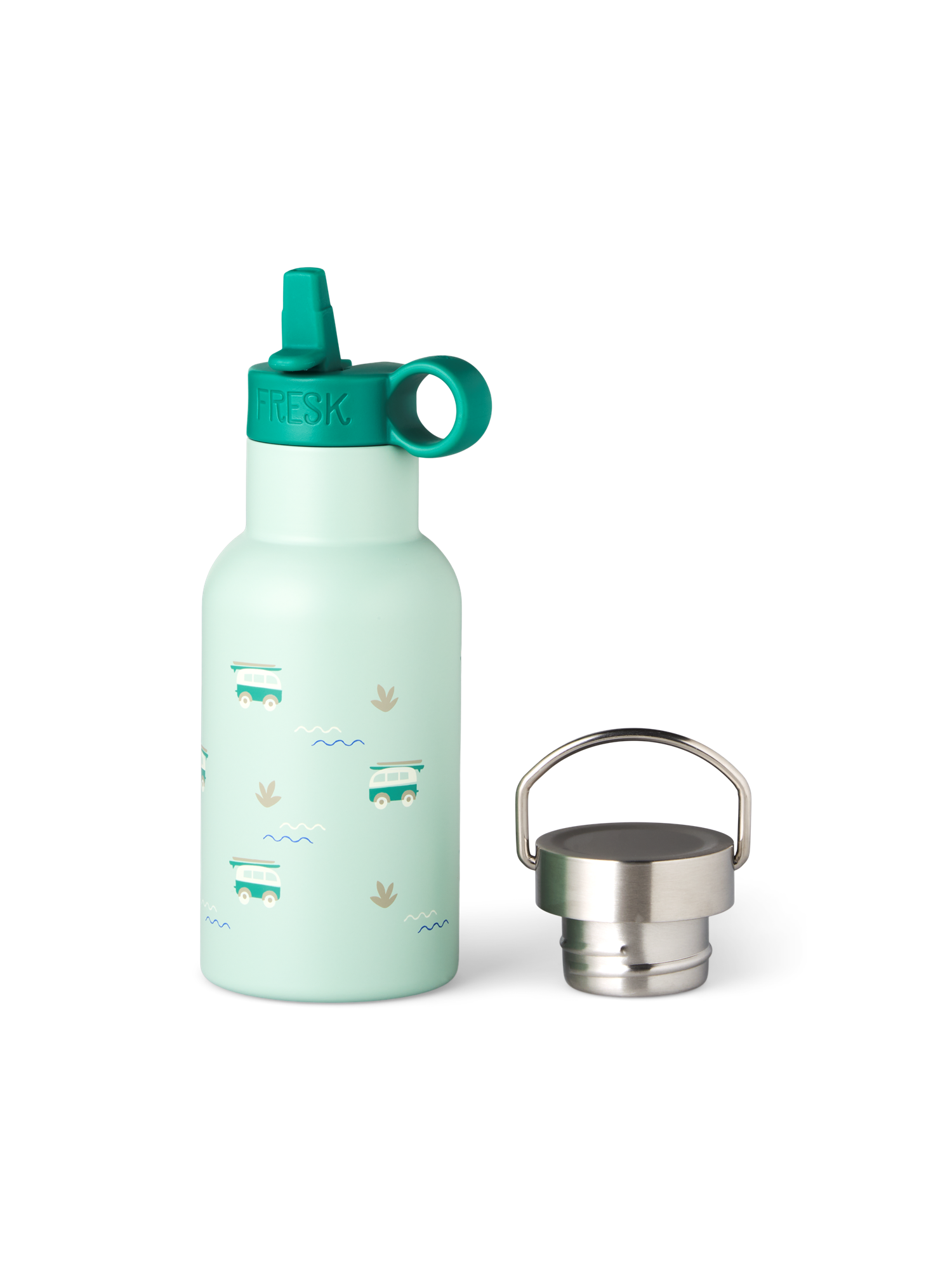 Insulated flask 350 ml Stainless steel. 23 x 10 x 8 cm.