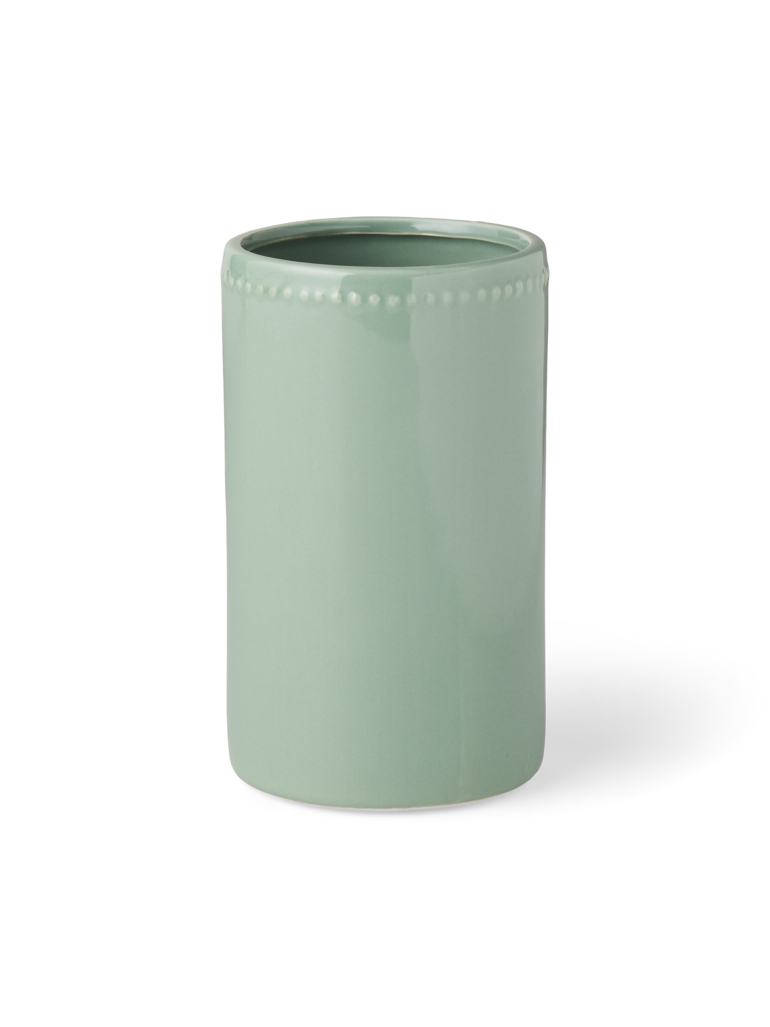 Utensil holder Stoneware. Ø10.3 x 17.2 cm.