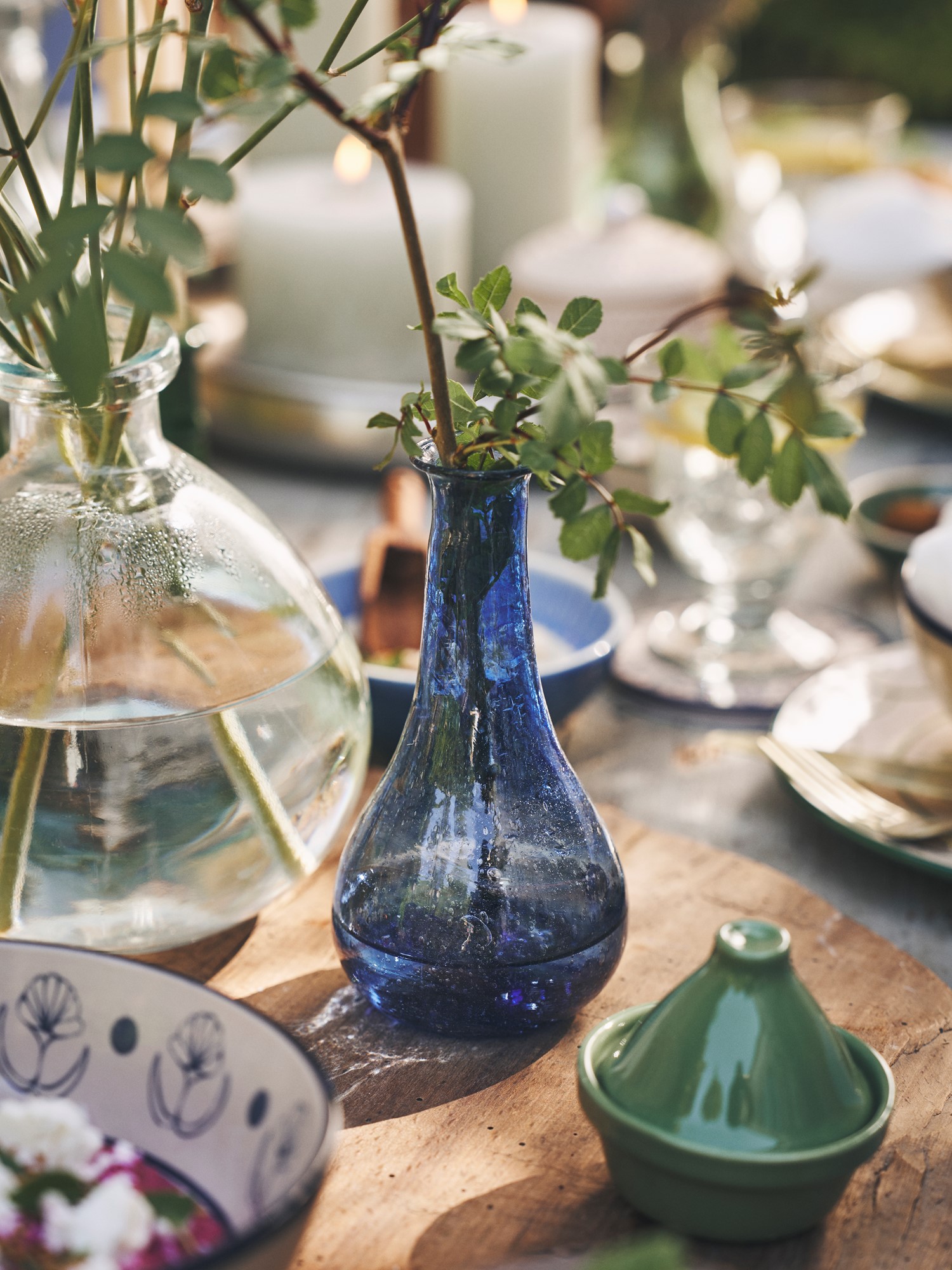 Vase Glass. Ø6.5 x 13 cm.