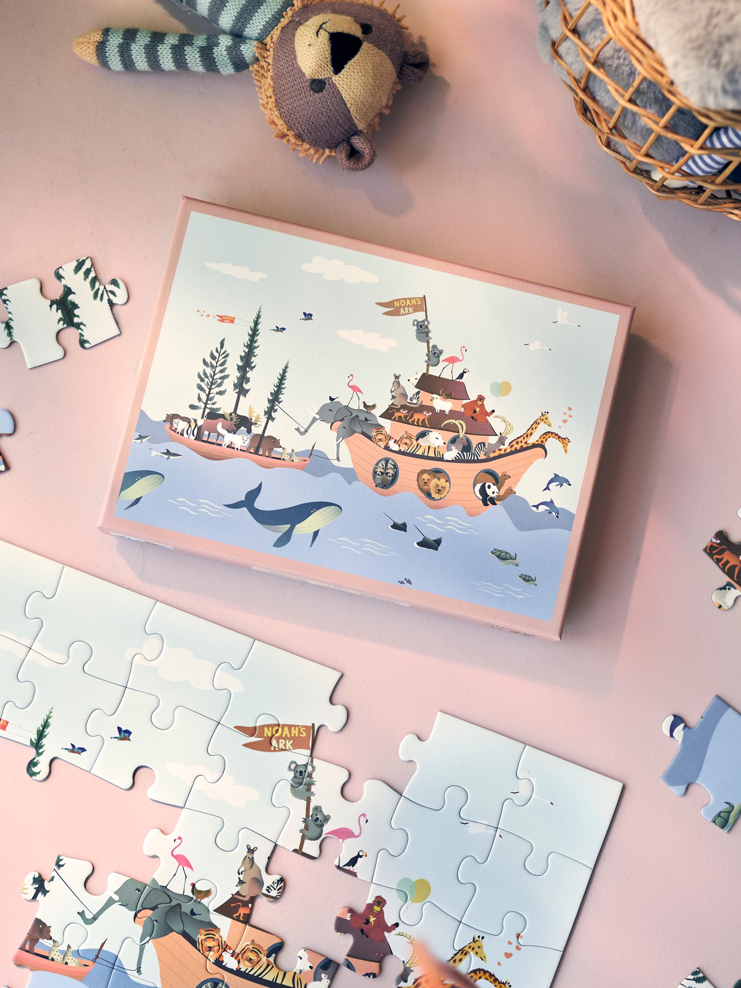 Noah's Ark puzzle 42 pcs Paper. 30 x 40 cm.