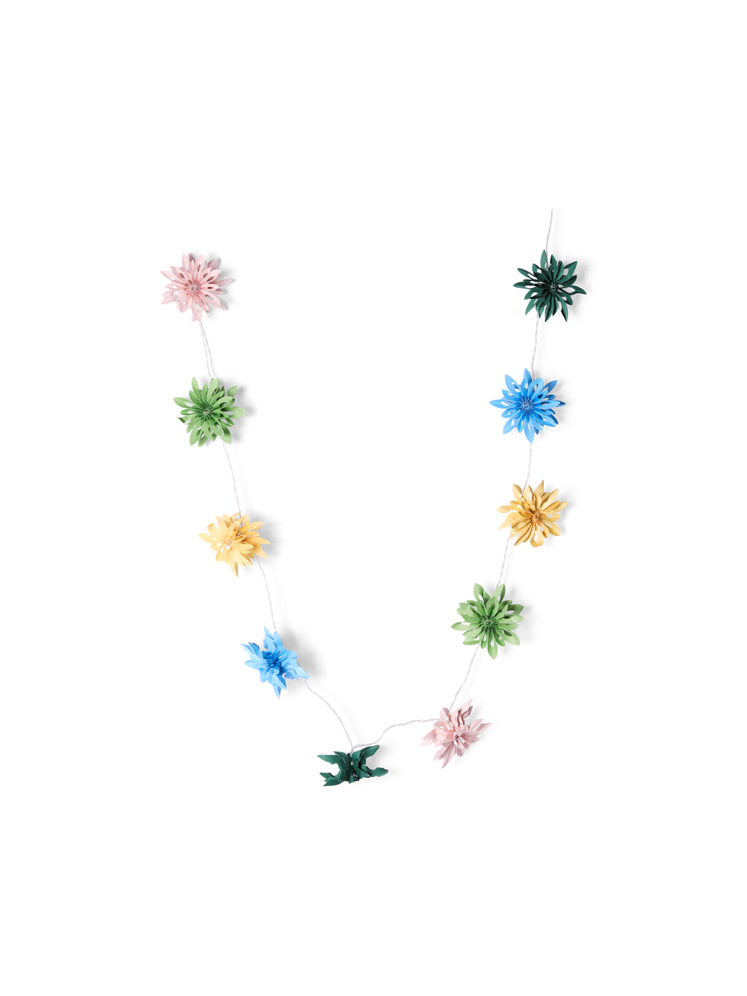 LED flower garland Paper. 2.4 m.