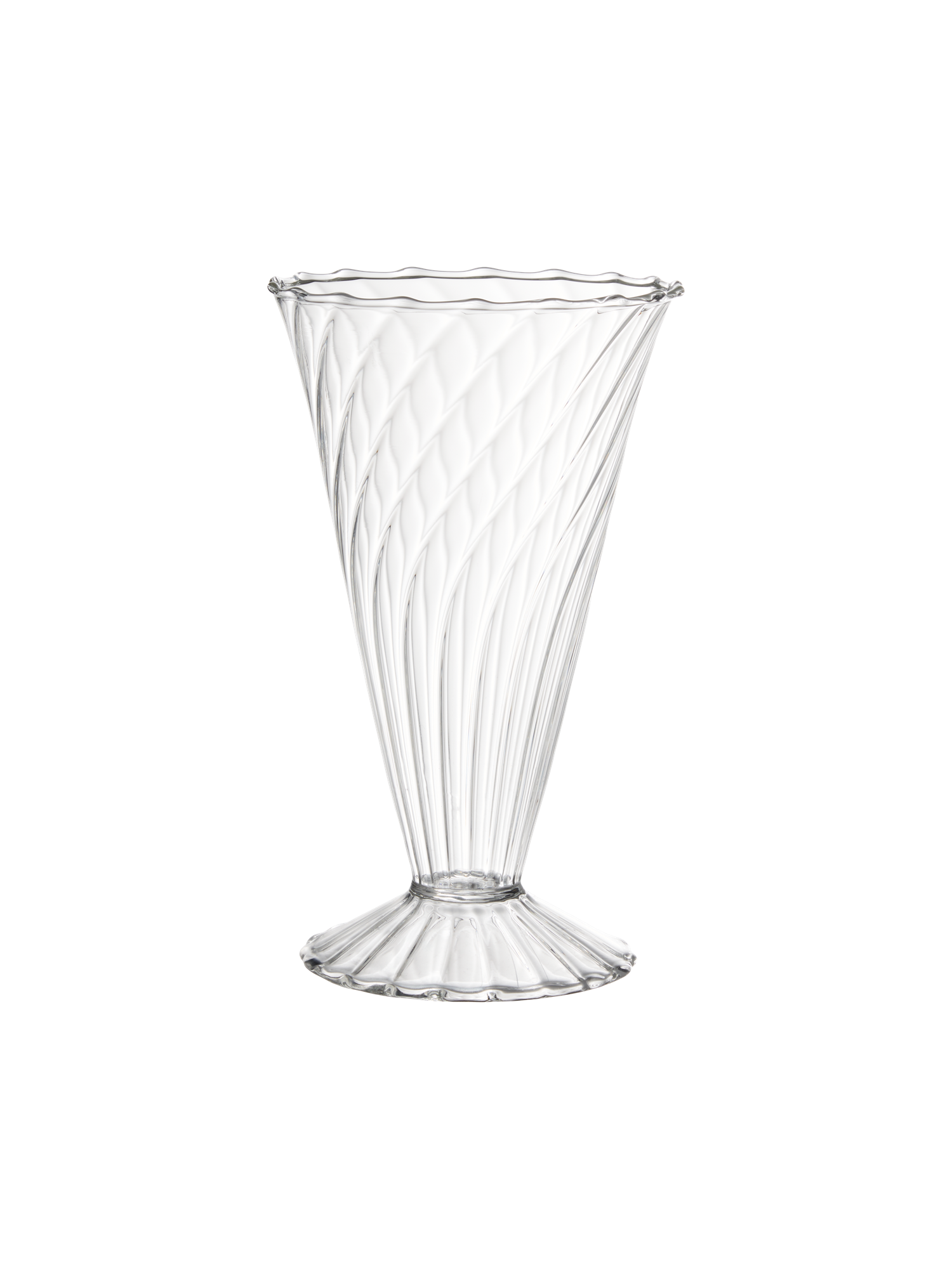 Vase Glass. Ø11 x 18.4 cm.