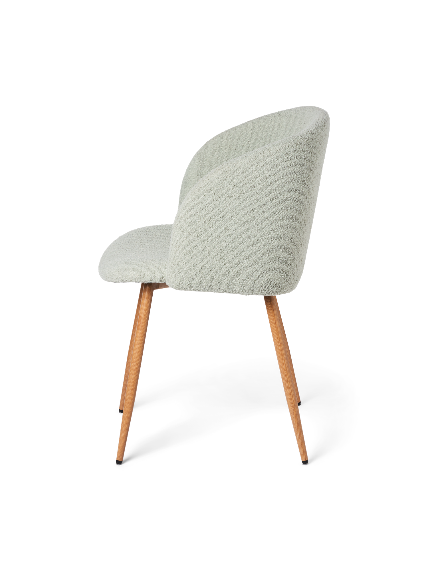 Chair with bouclé fabric 81 x 56.5 x 54 cm.