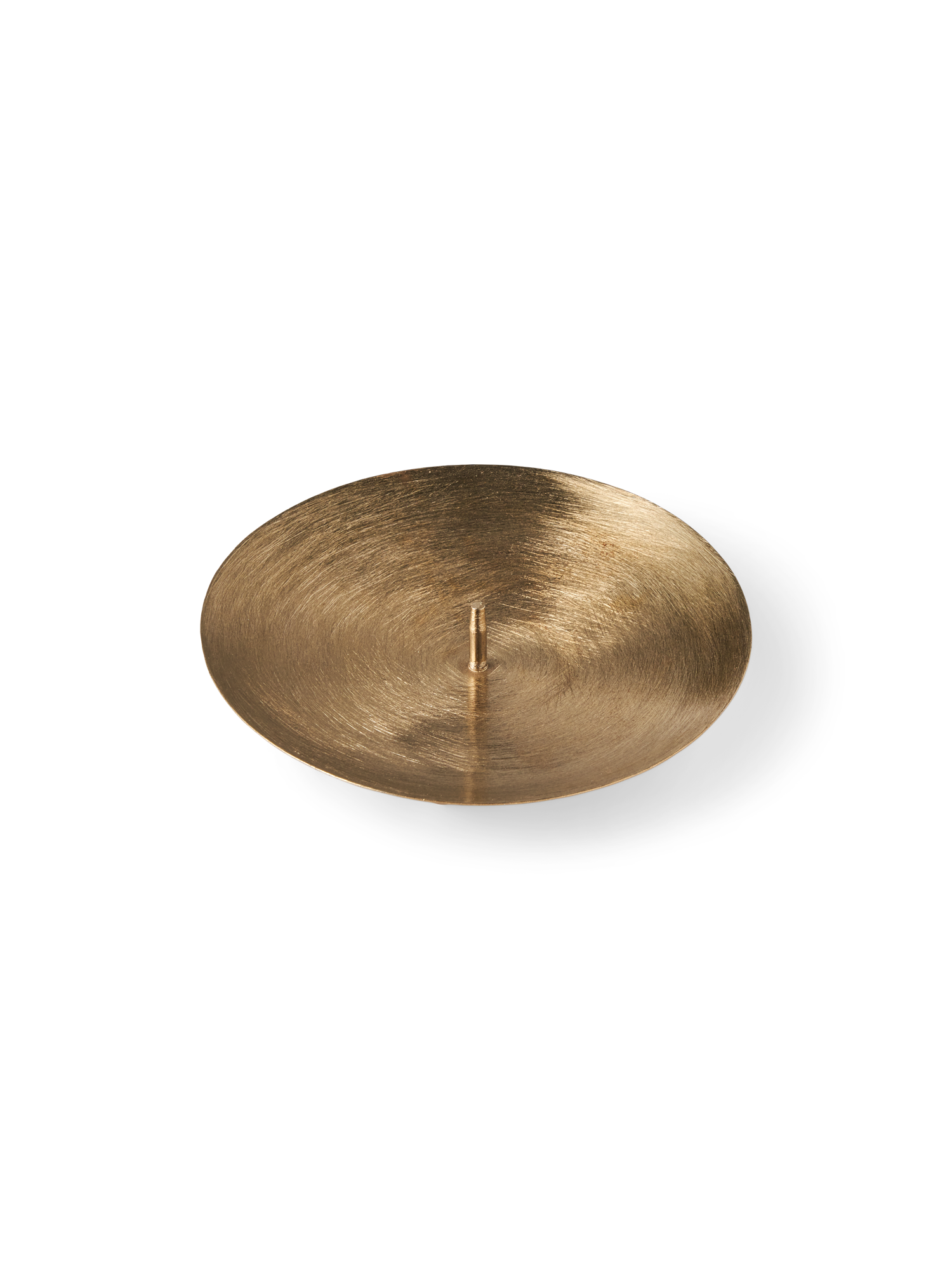 Candleholder with spike Iron. Ø12.5 x 2 cm.